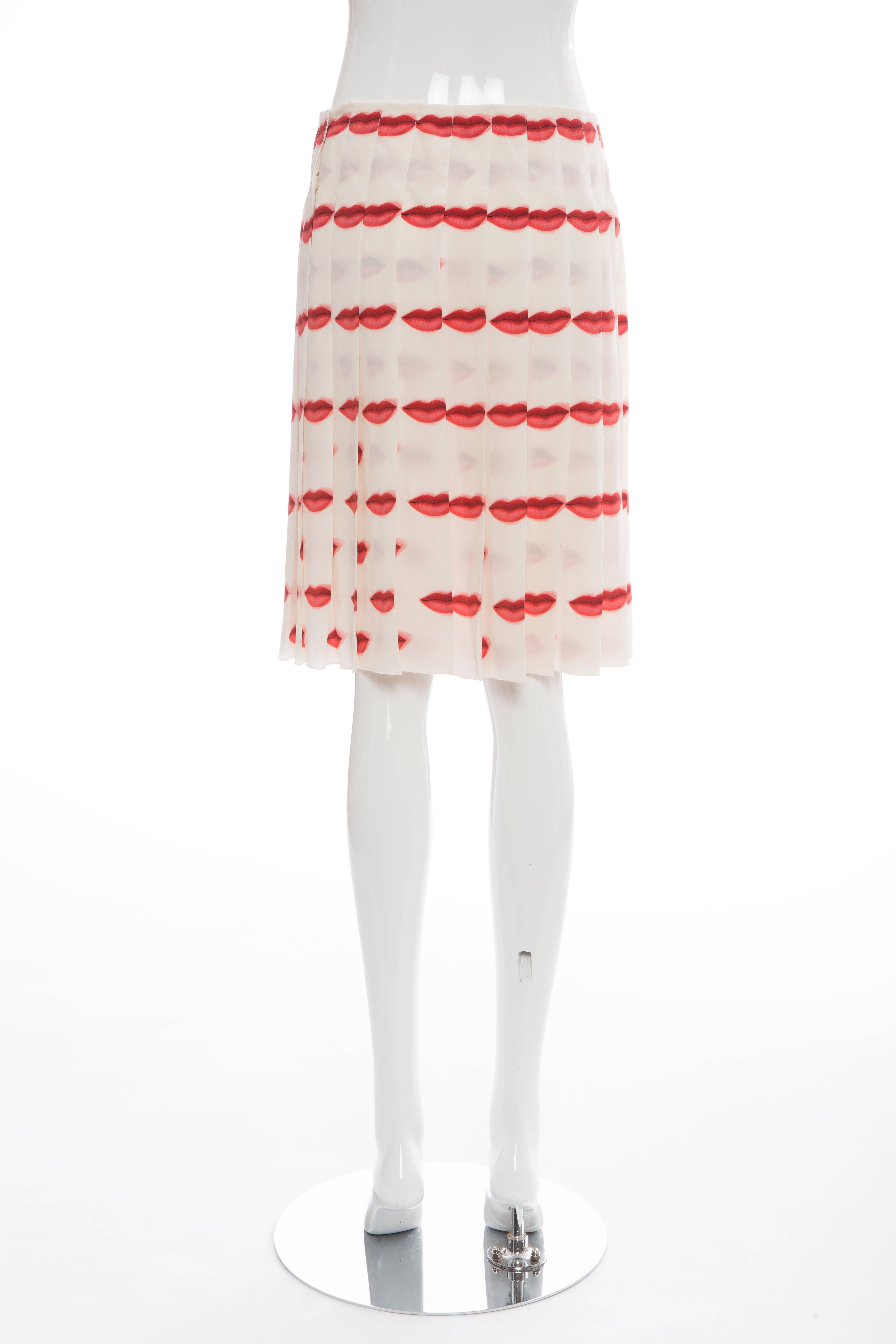 prada lips skirt