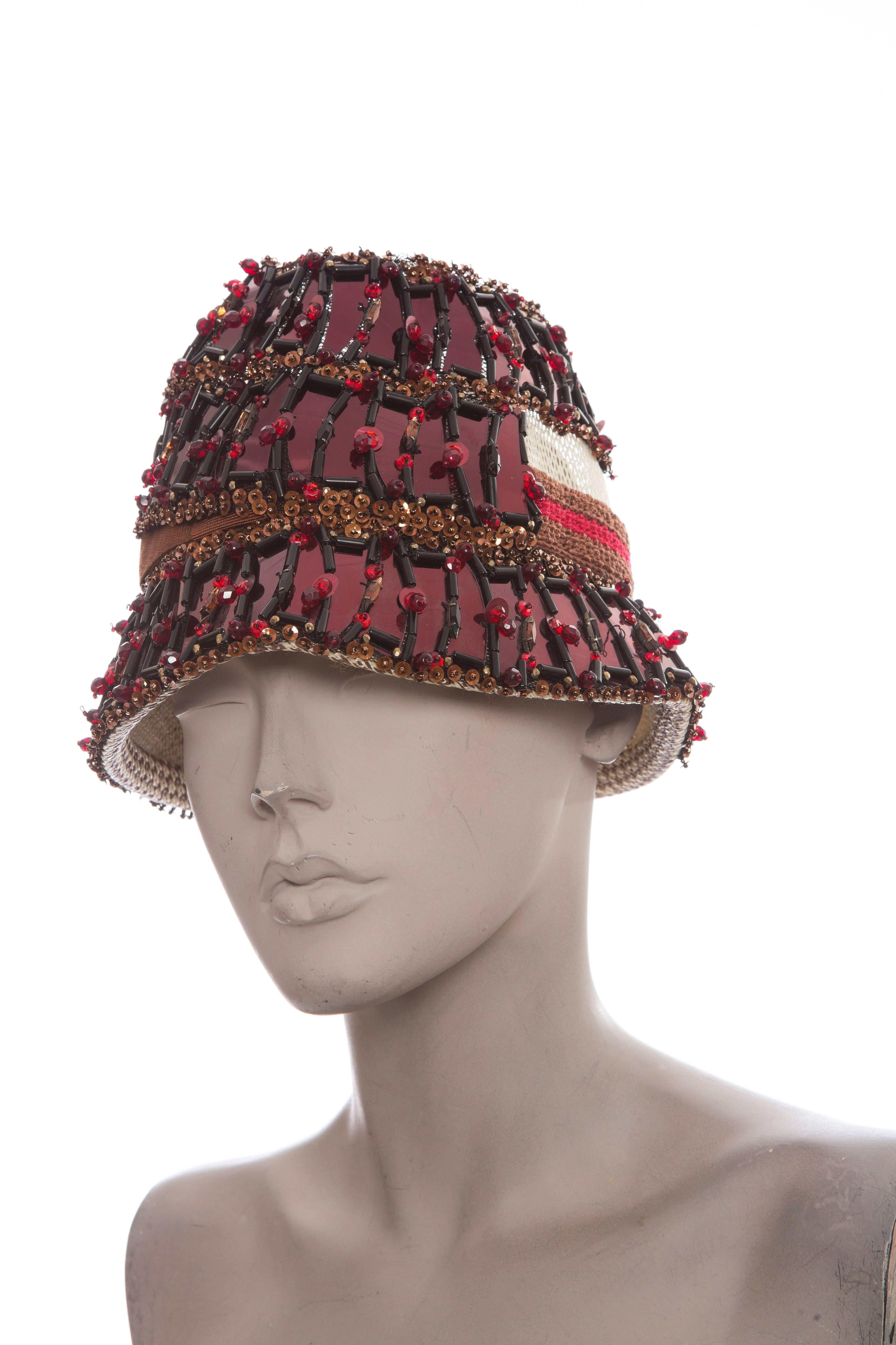 Prada Embellished Cloche Hat, Spring - Summer 2005 1