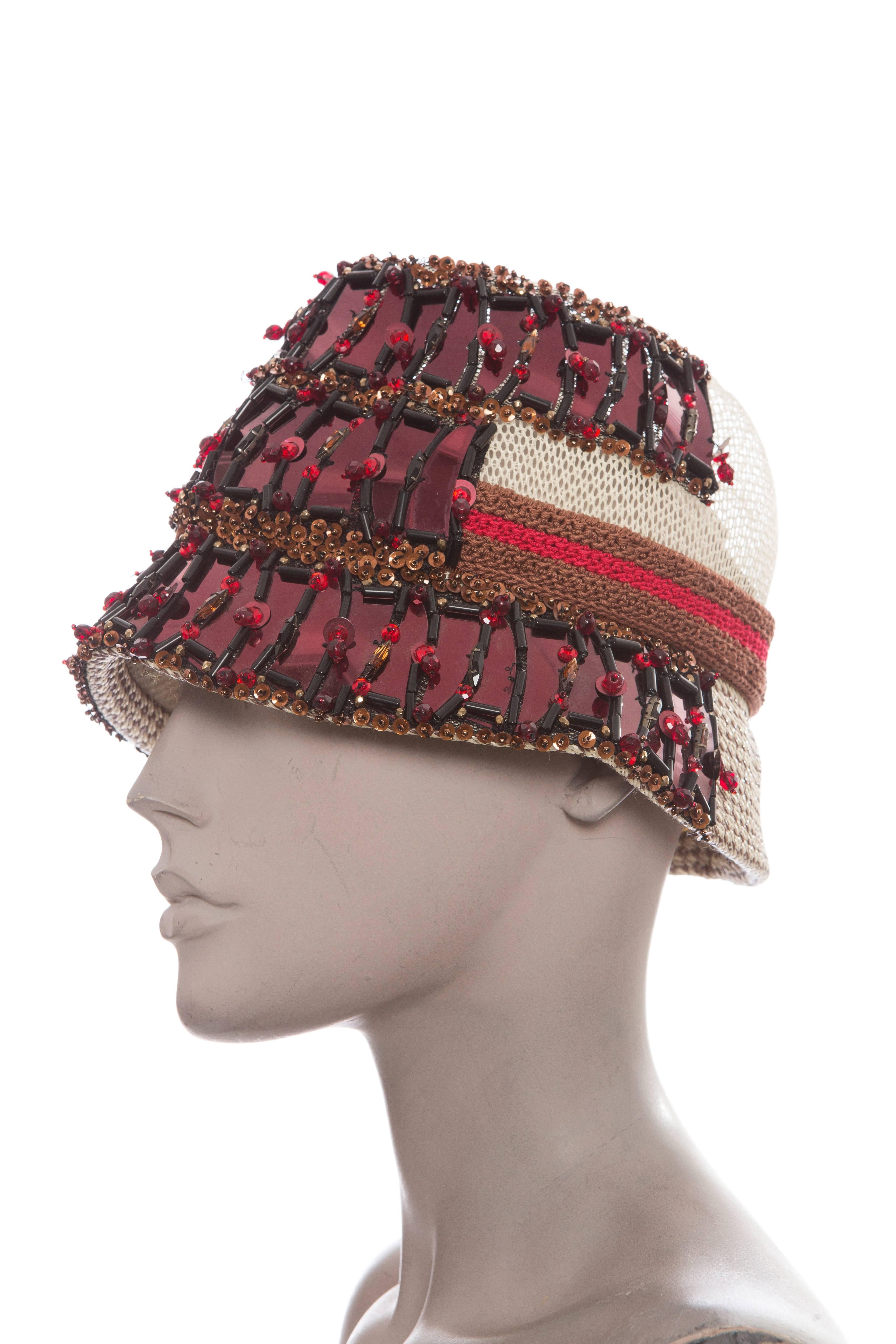 Prada Embellished Cloche Hat, Spring - Summer 2005 2