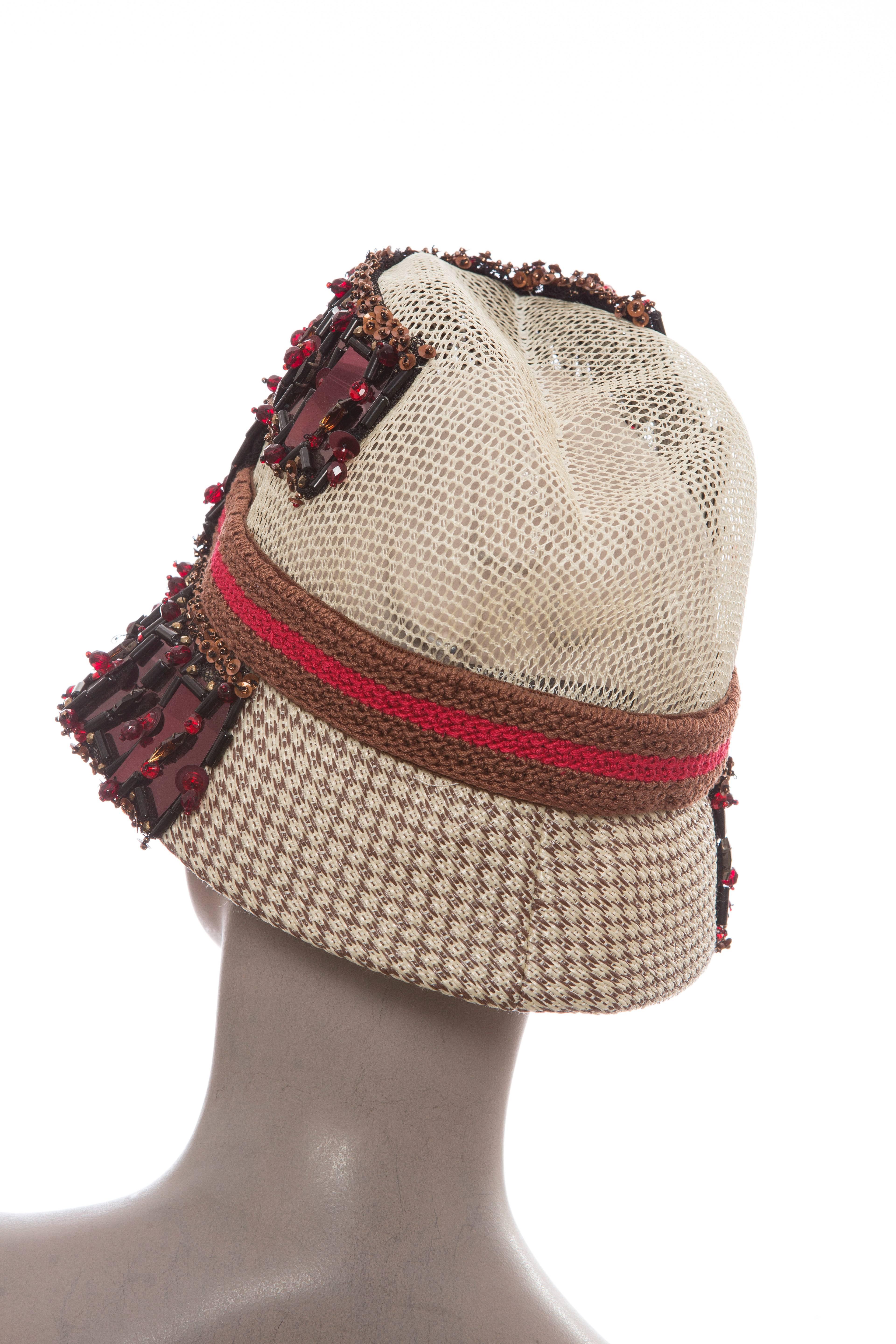 Prada Embellished Cloche Hat, Spring - Summer 2005 4