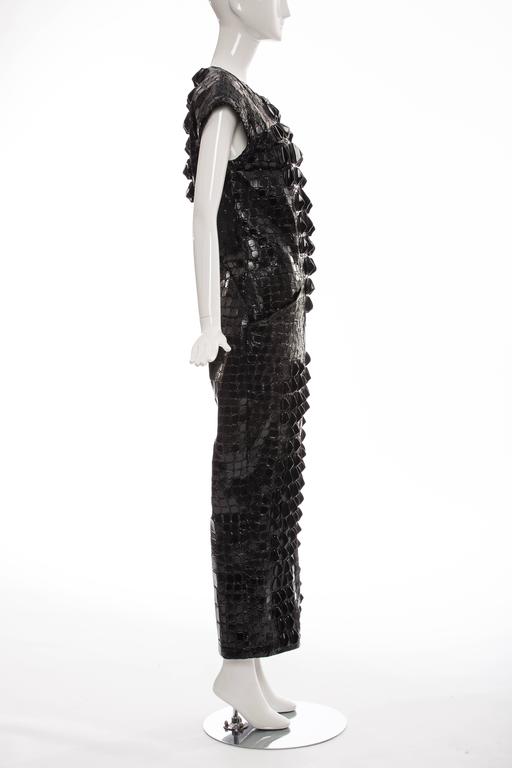 K T Z Jumpsuit With Nylon Embroidered 3D Crocodile Skin, Spring 2015 ...