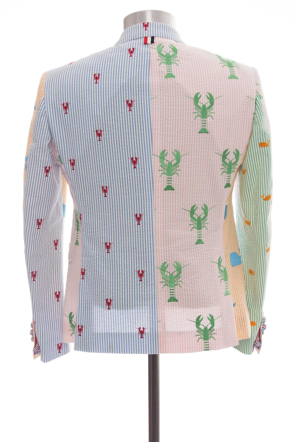 Thom Browne Men's Embroidered Seersucker Blazer, Spring 2013 For Sale ...