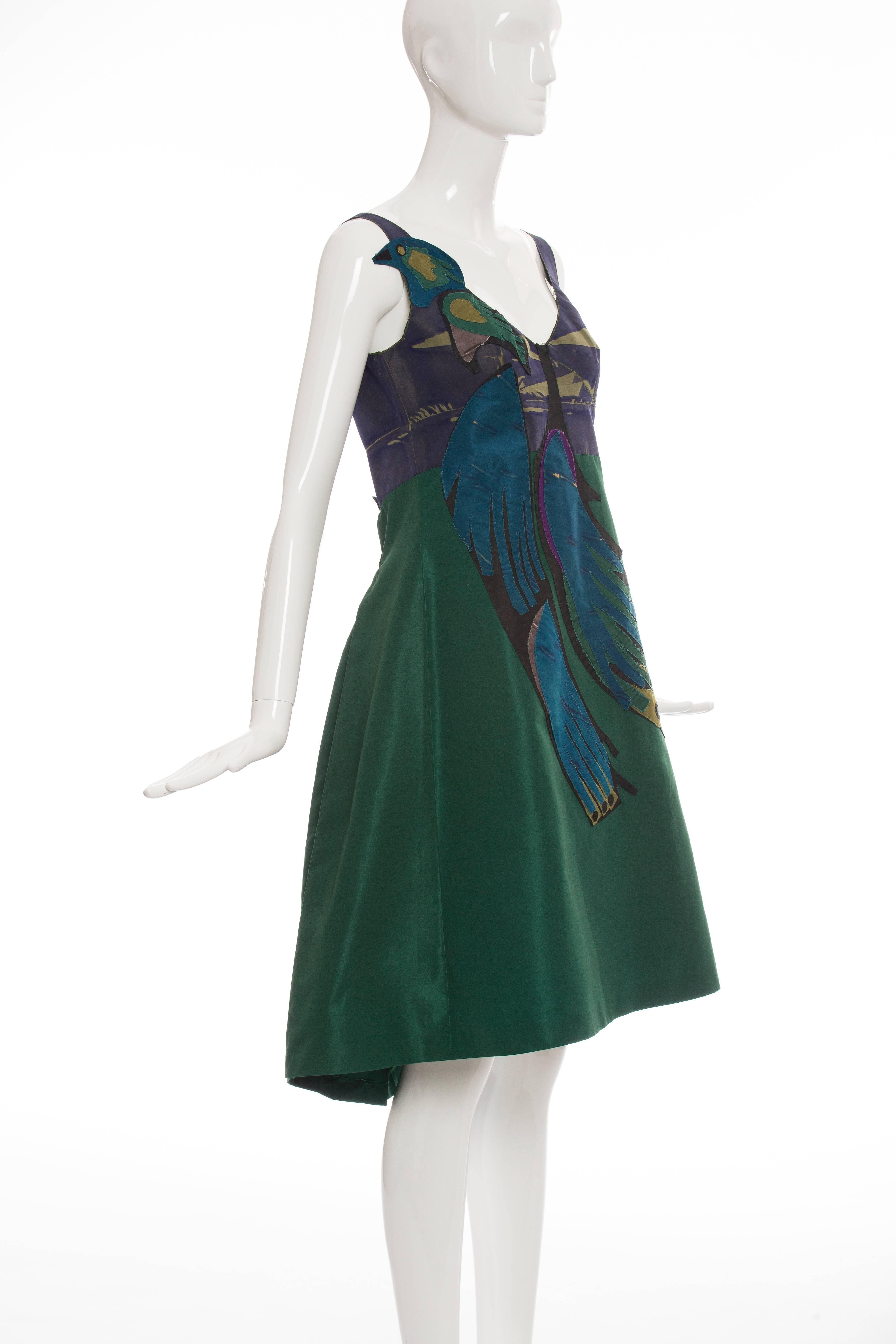 Women's Prada Silk Appliquéd Dress, Spring - Summer 2005