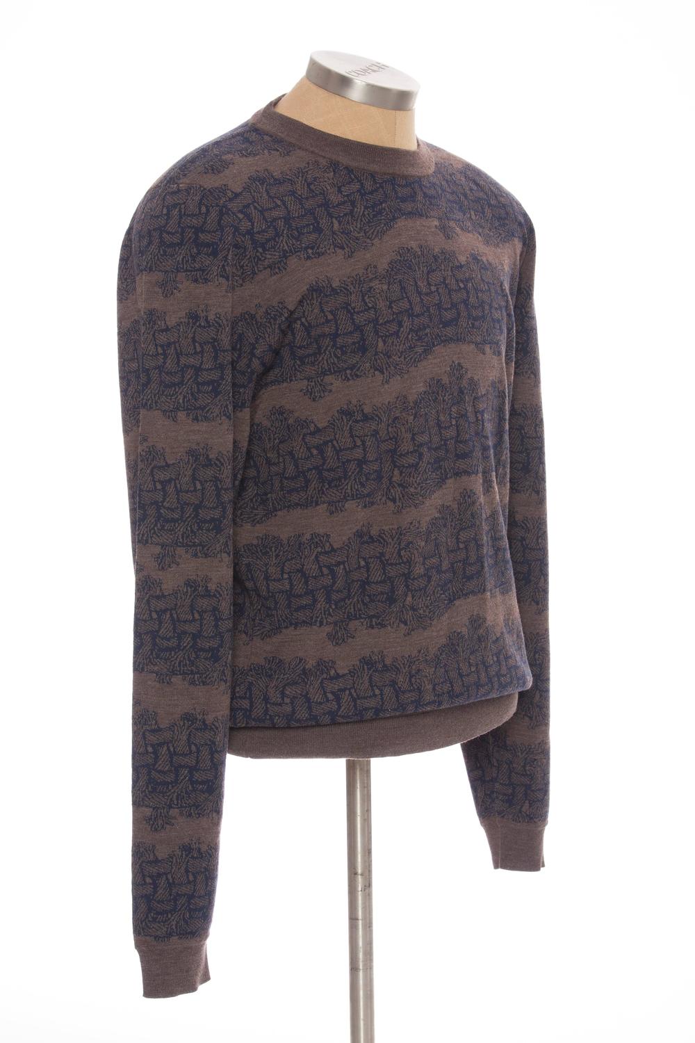 Louis Vuitton Christopher Nemeth Men&#39;s Wool Sweater With Rope Pattern, Fall 2015 For Sale at 1stdibs