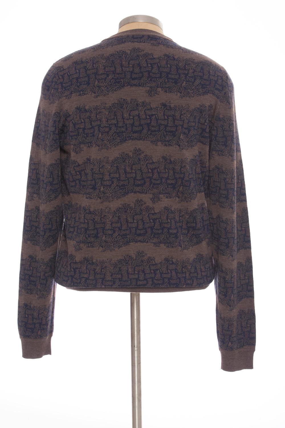 Louis Vuitton Christopher Nemeth Men&#39;s Wool Sweater With Rope Pattern, Fall 2015 For Sale at 1stdibs