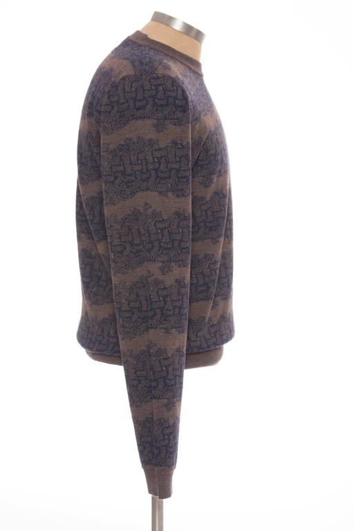 Louis Vuitton Christopher Nemeth Men's Wool Rope Pattern Sweater, Fall ...