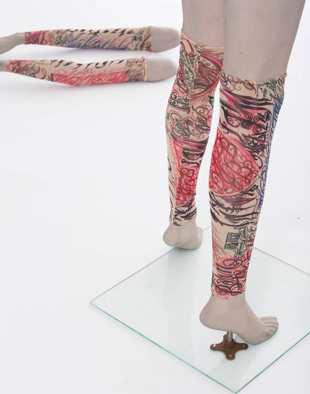 Comme des Garcons Homme Plus Sleeves By Tattoo Artist Joseph Ari Aloi, Fall  2015