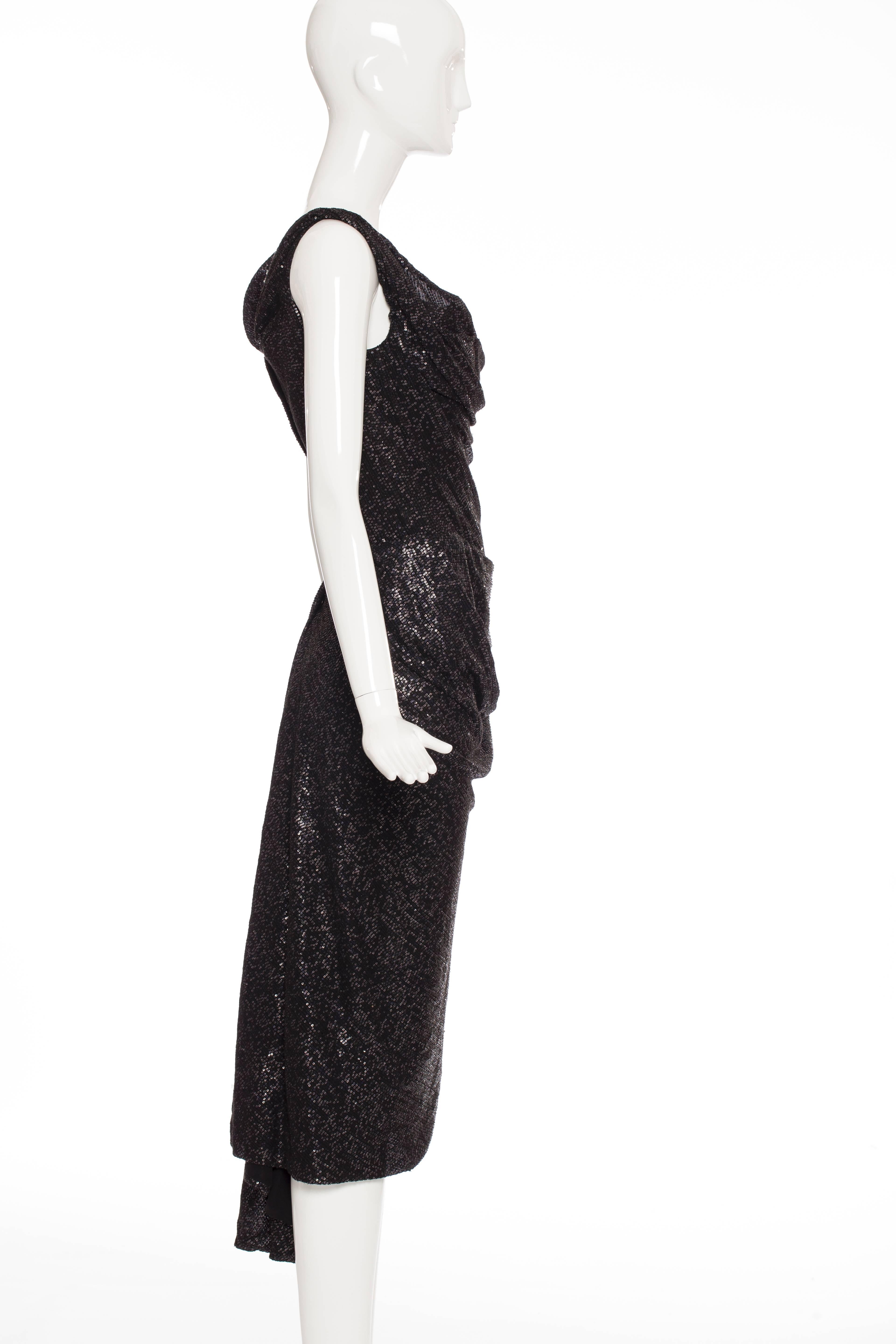 Vivienne Westwood Gold Label Black Sequined Evening Dress, Autumn - Winter 2011 In Excellent Condition In Cincinnati, OH