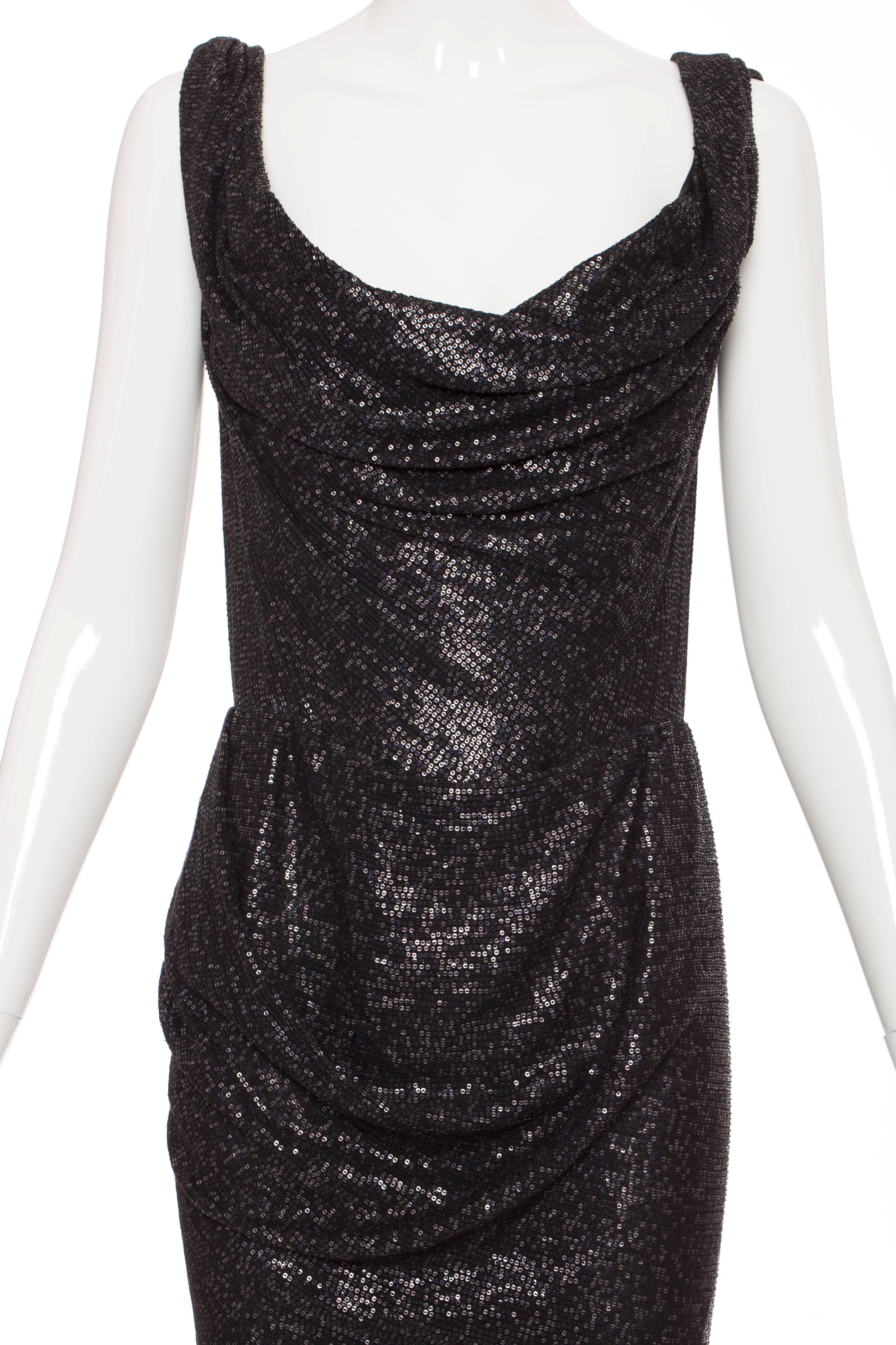 Vivienne Westwood Gold Label Black Sequined Evening Dress, Autumn - Winter 2011 2
