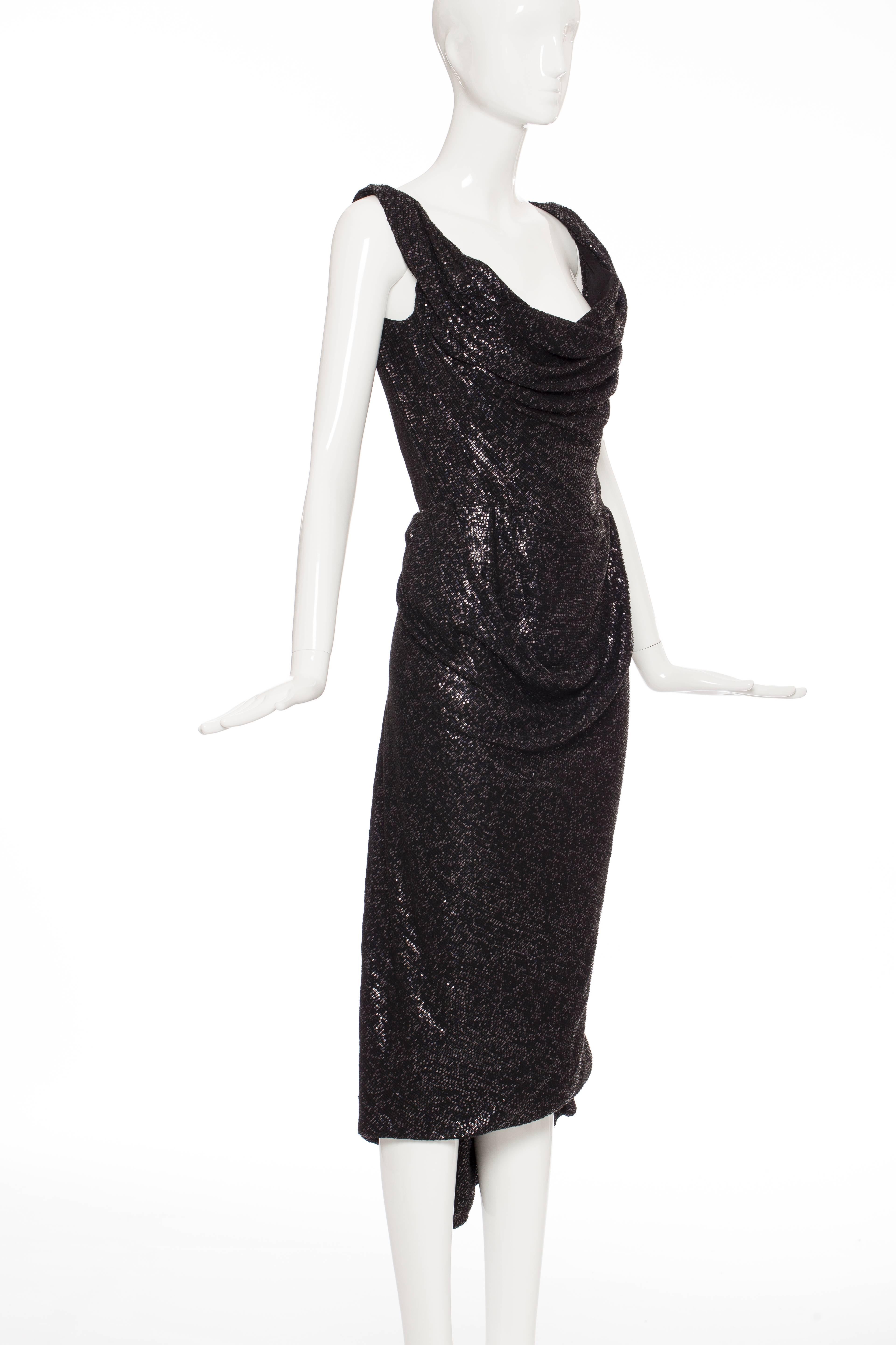 Vivienne Westwood Gold Label Black Sequined Evening Dress, Autumn - Winter 2011 4