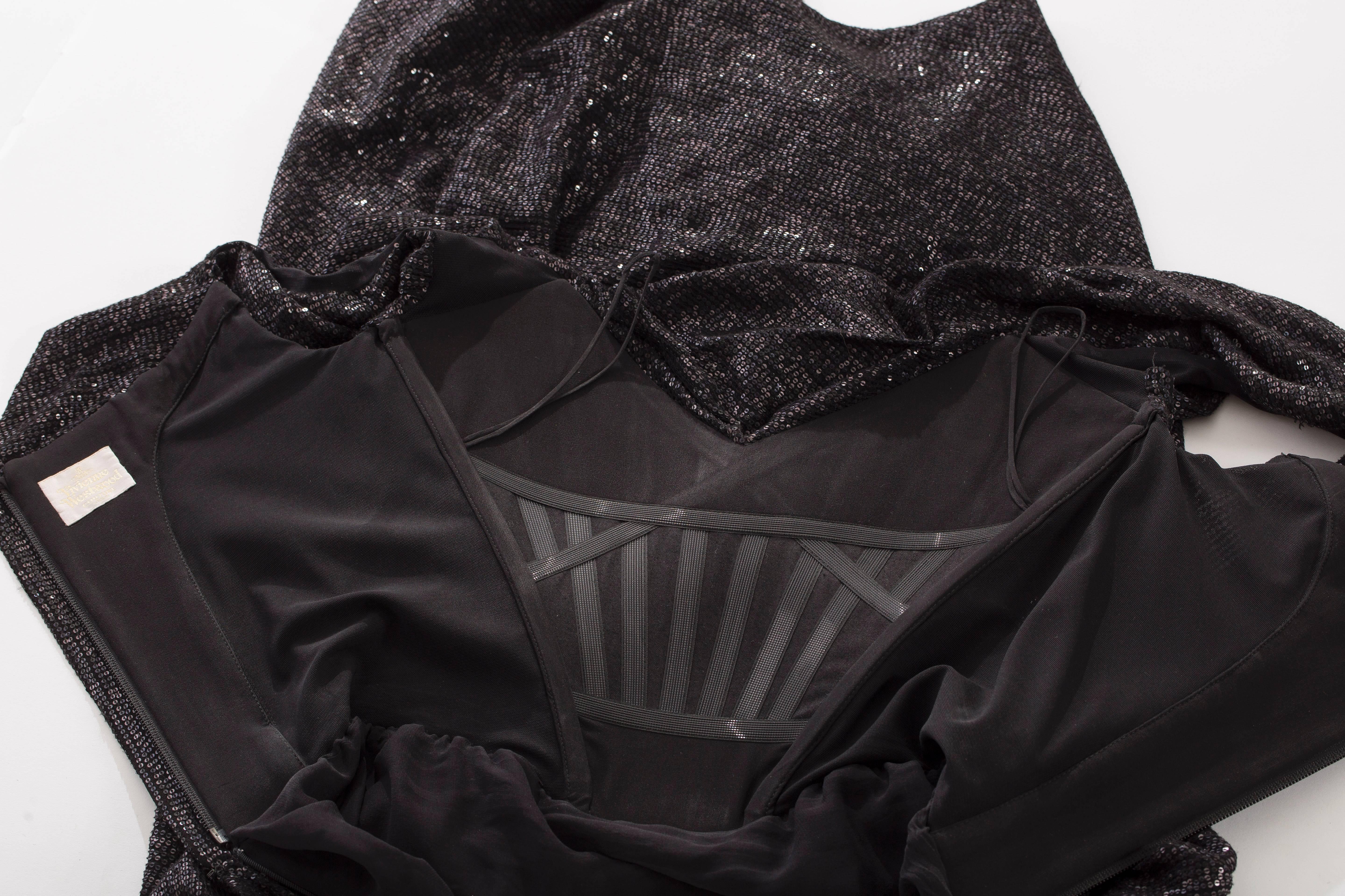 Vivienne Westwood Gold Label Black Sequined Evening Dress, Autumn - Winter 2011 6