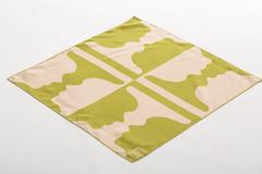 Miss Dior Silk Scarf With Mirrored Profile Faces, Circa 1970's