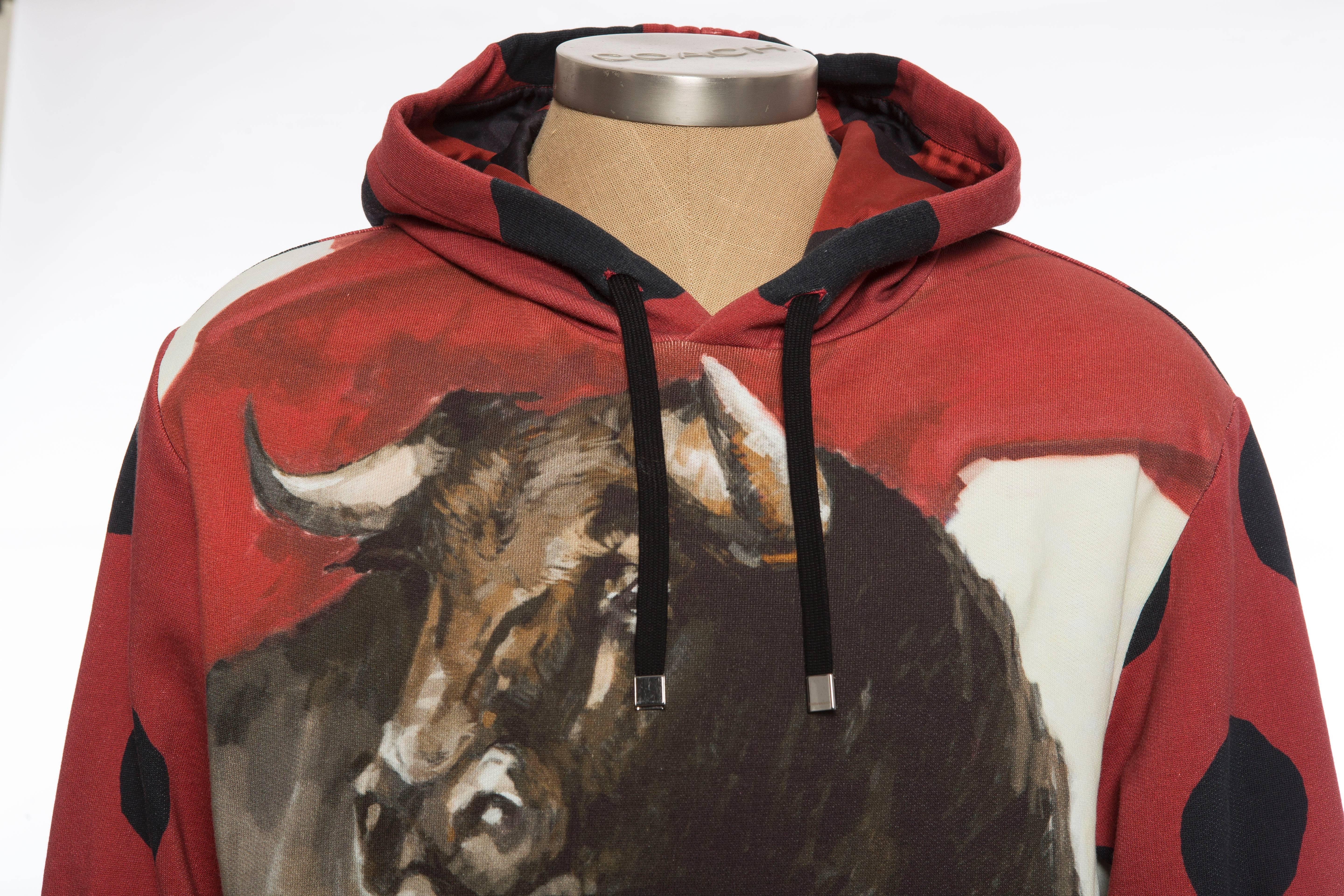 Dolce & Gabbana Men's Cotton Bull Print Sweatshirt, Spring - Summer 2015 2
