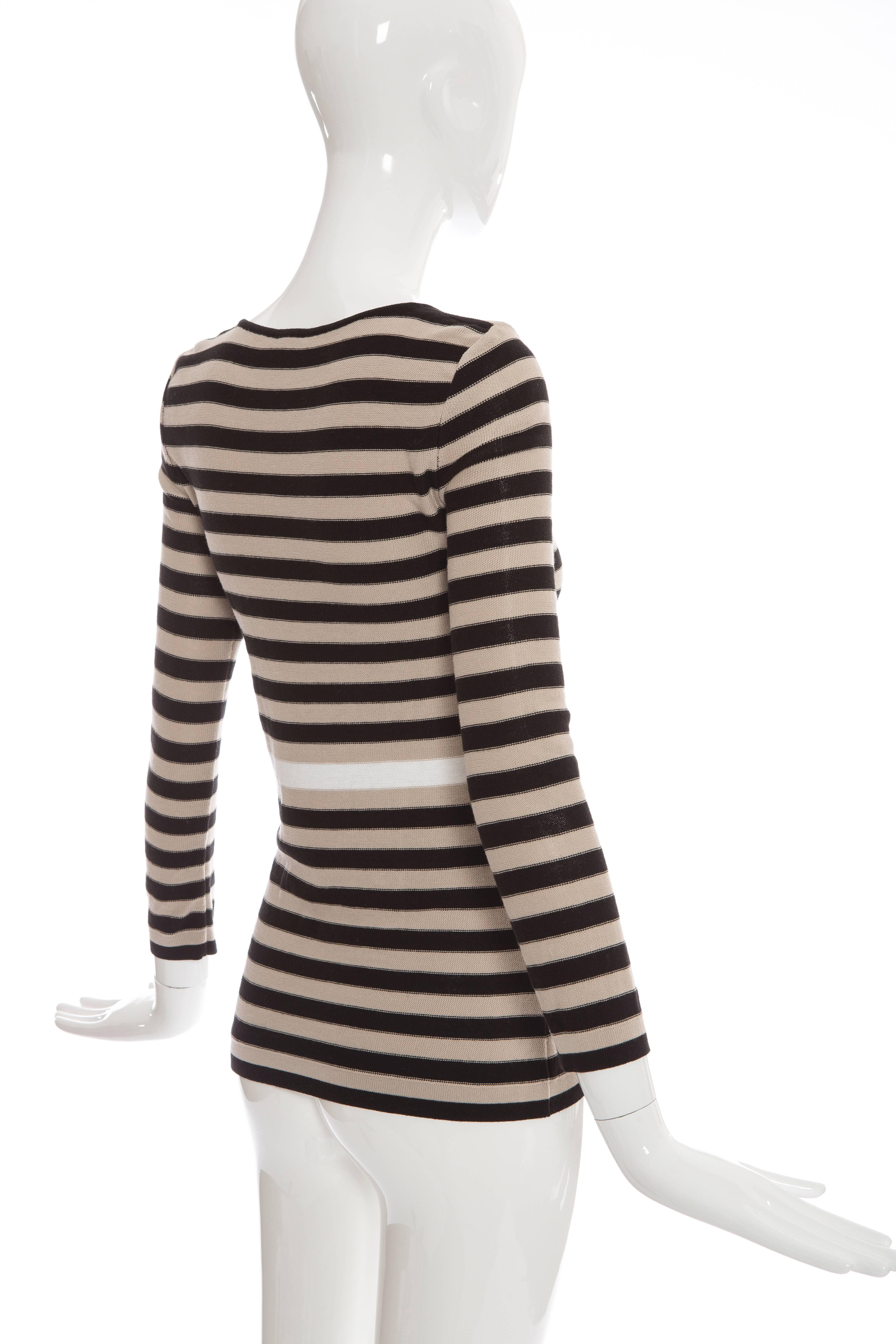 Sonia Rykiel Striped Cotton Knit Sweater, Spring - Summer 2002 2