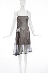 Dolce & Gabbana Runway Silk Chiffon Stromboli Collection Dress, Spring 1998