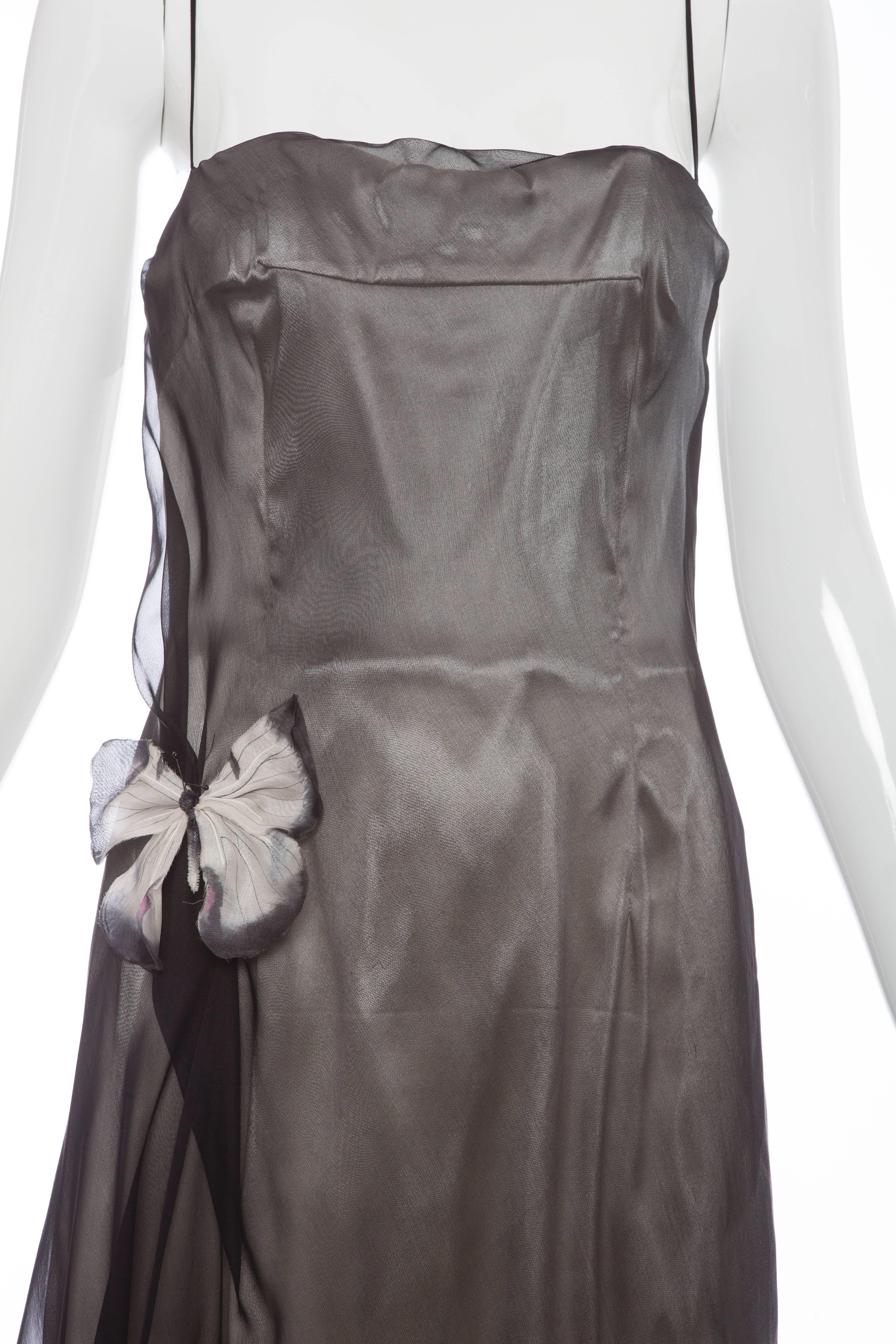 Dolce & Gabbana Runway Silk Chiffon Stromboli Collection Dress, Spring 1998 In Excellent Condition For Sale In Cincinnati, OH