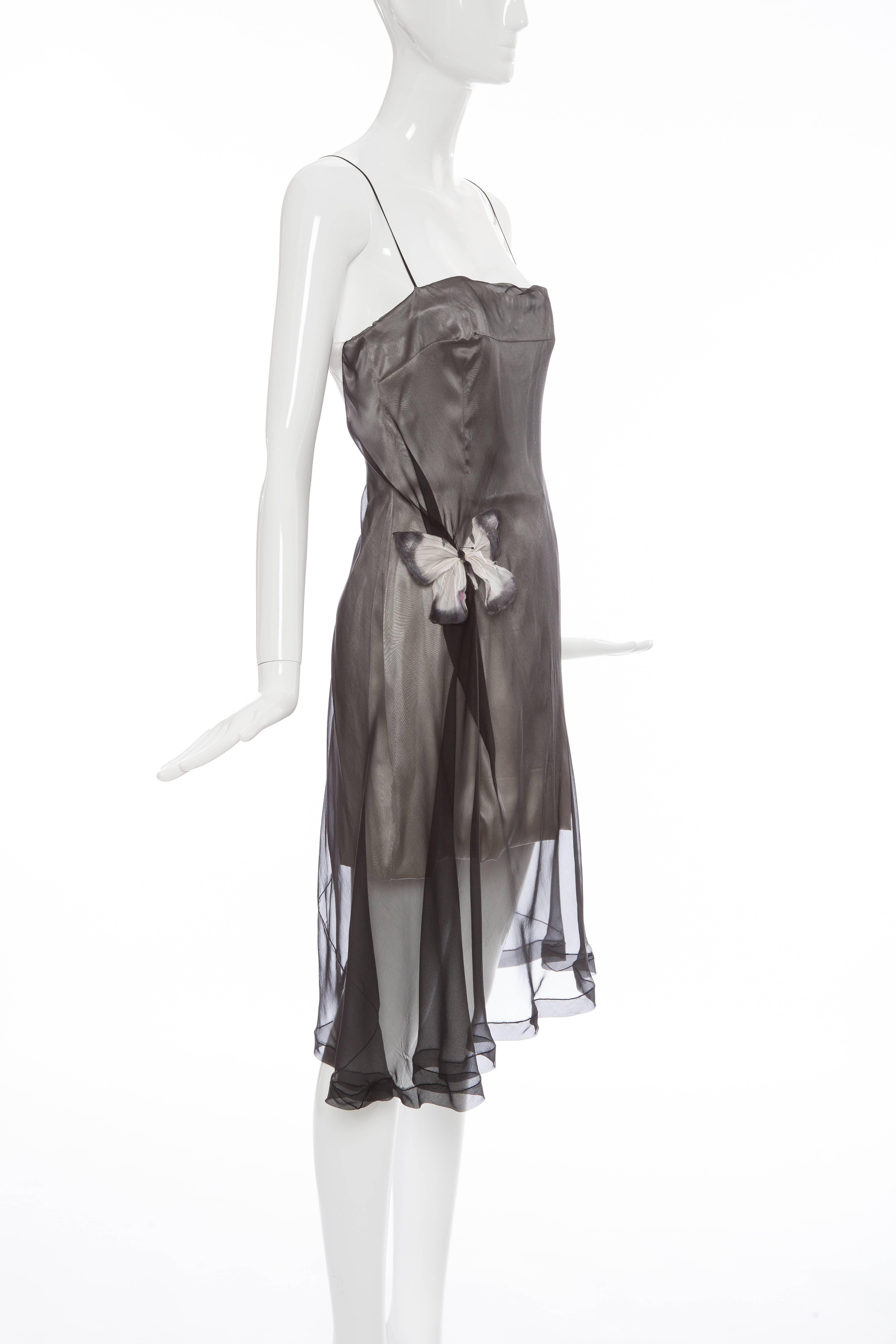 Dolce & Gabbana Runway Silk Chiffon Stromboli Collection Dress, Spring 1998 For Sale 2