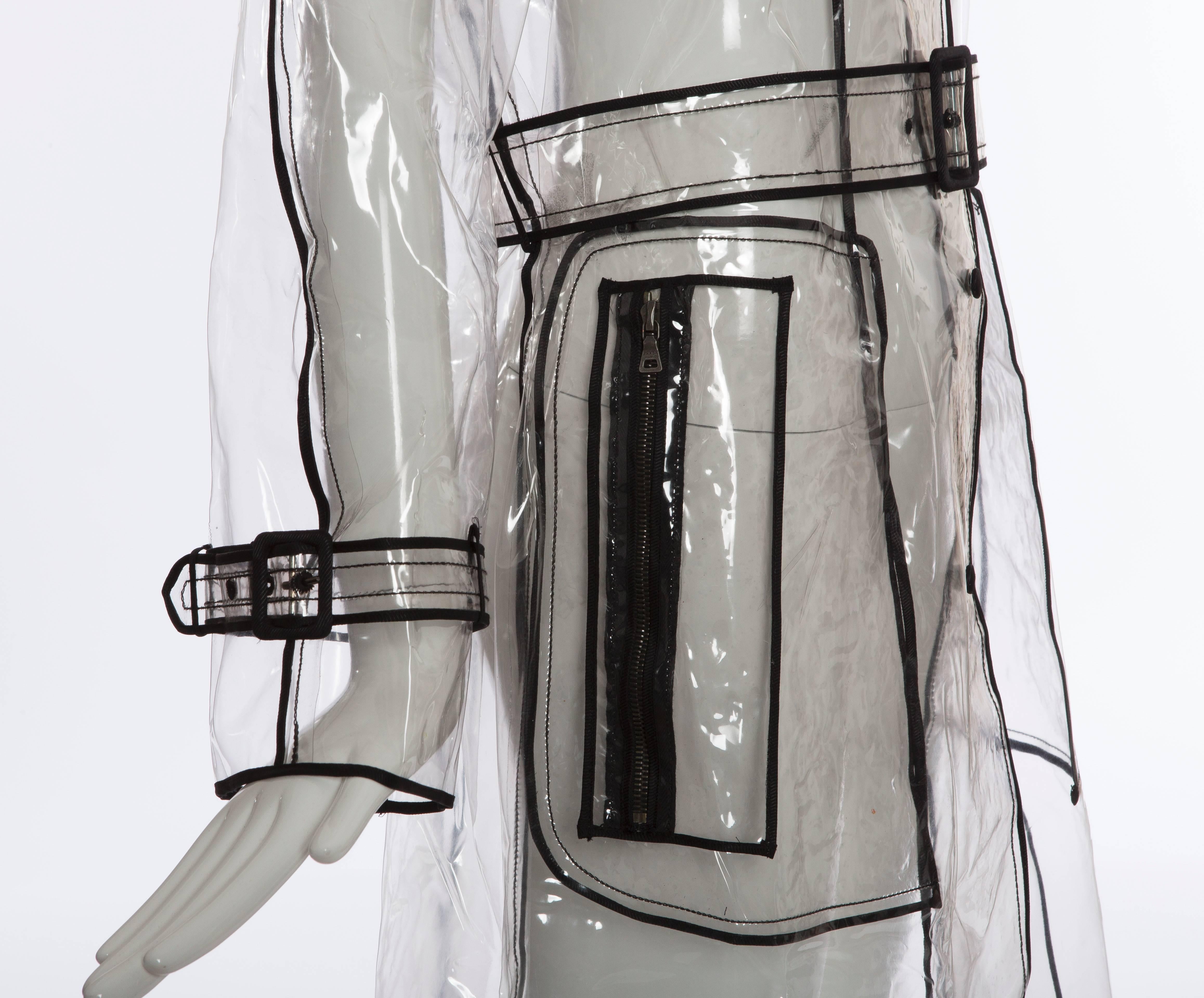 Gray Prada Transparent PVC Rain Coat, Autumn / Winter 2002 - 2003