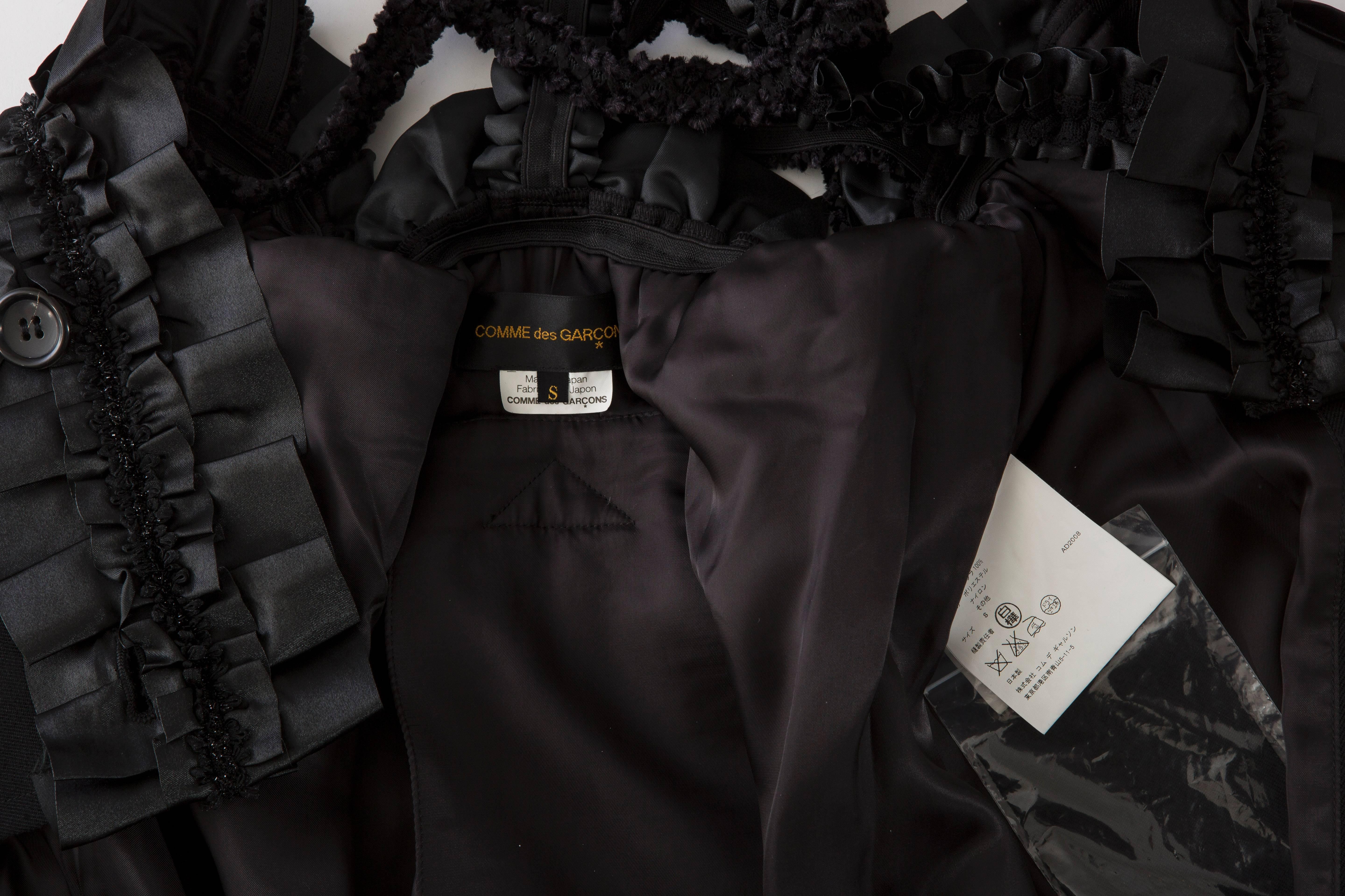 Comme des Garcons Black Wool & Satin Harness Dress, Autumn - Winter 2008 6