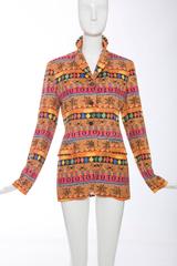 Todd Oldham Printed Silk Blazer, Spring - Summer 1994