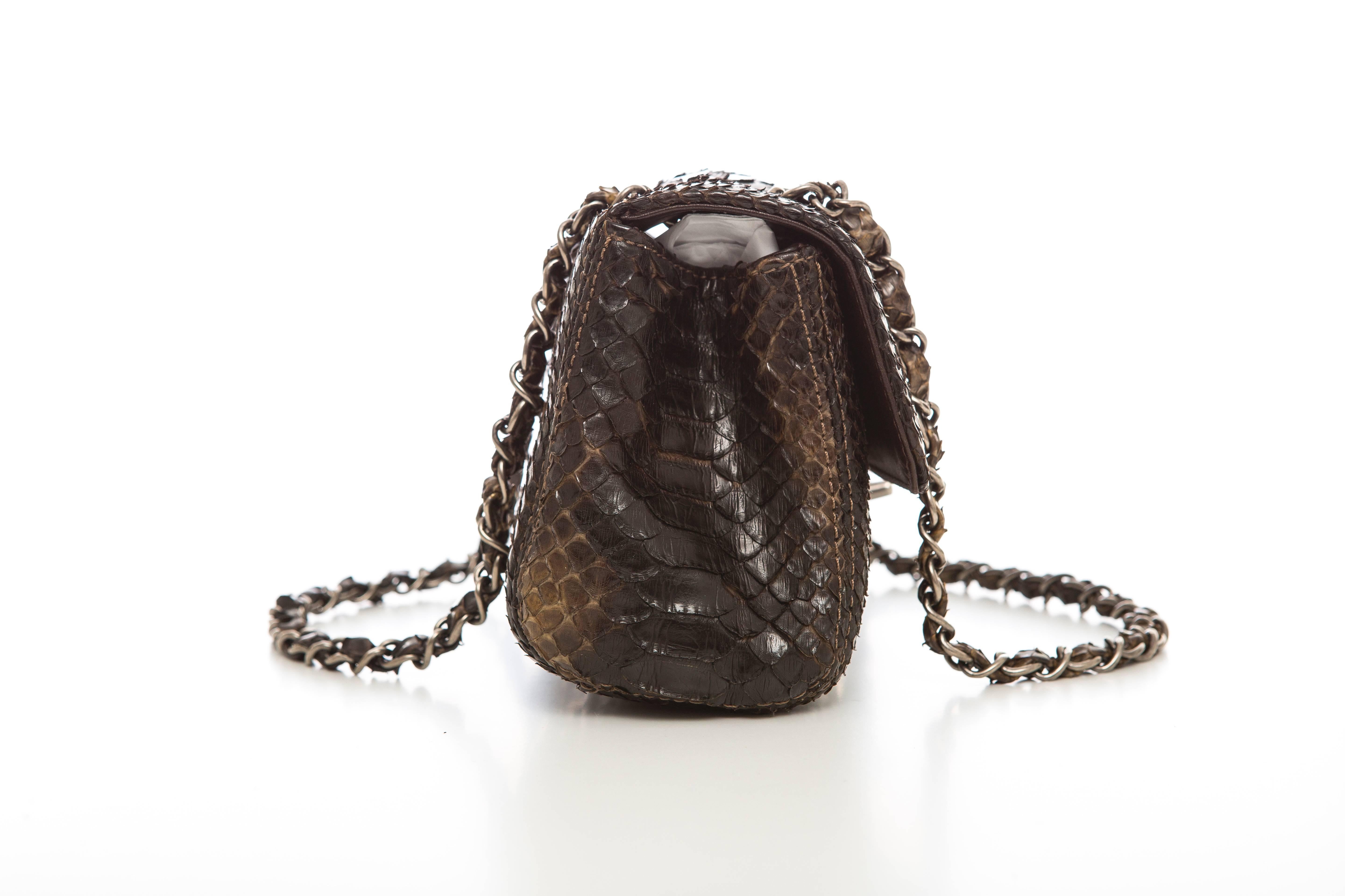 Black Chanel Soho Tassel Single Flap Python Medium Bag, Autumn - Winter 2006