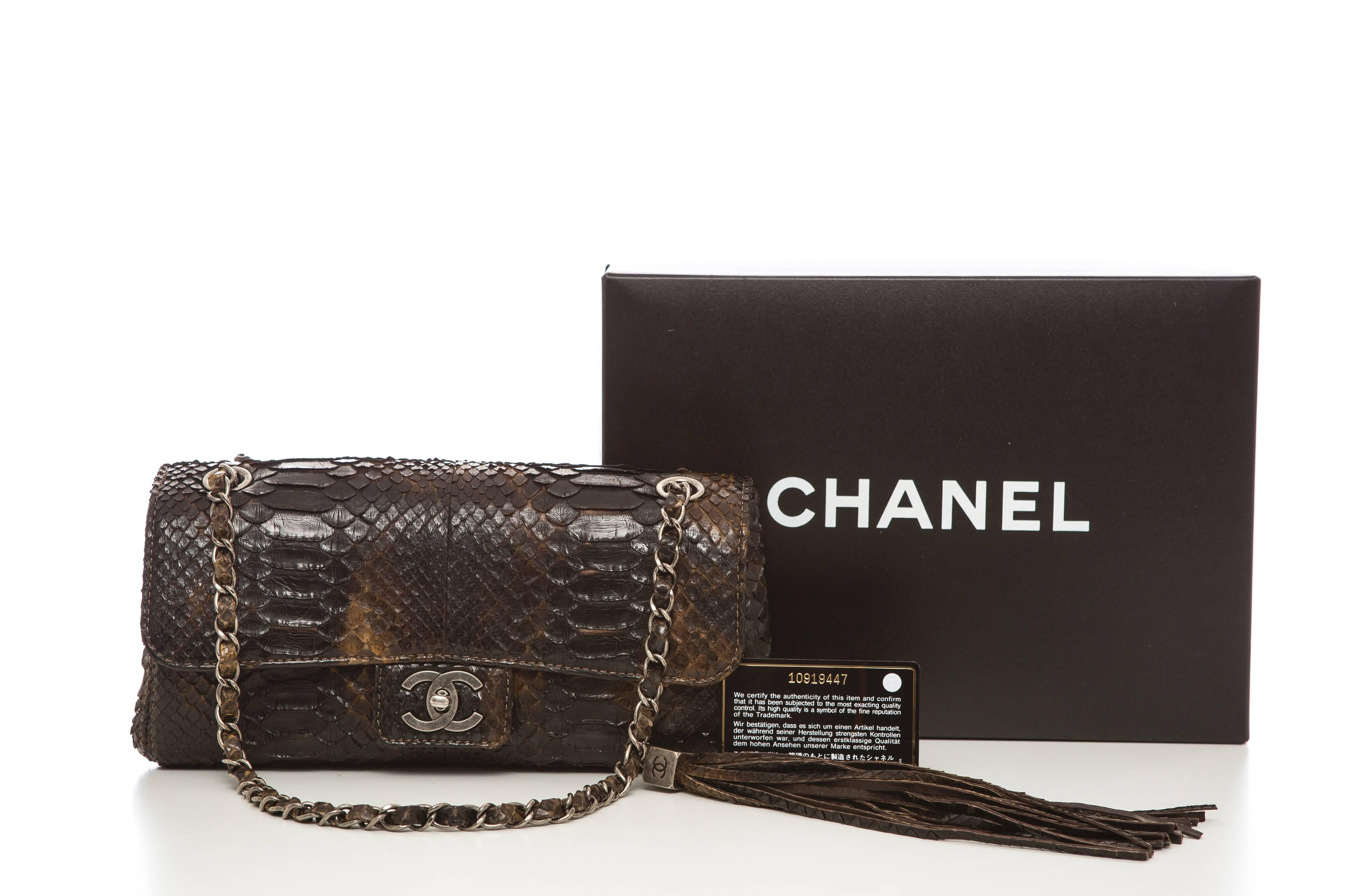 Chanel Soho Tassel Single Flap Python Medium Bag, Autumn - Winter 2006 2