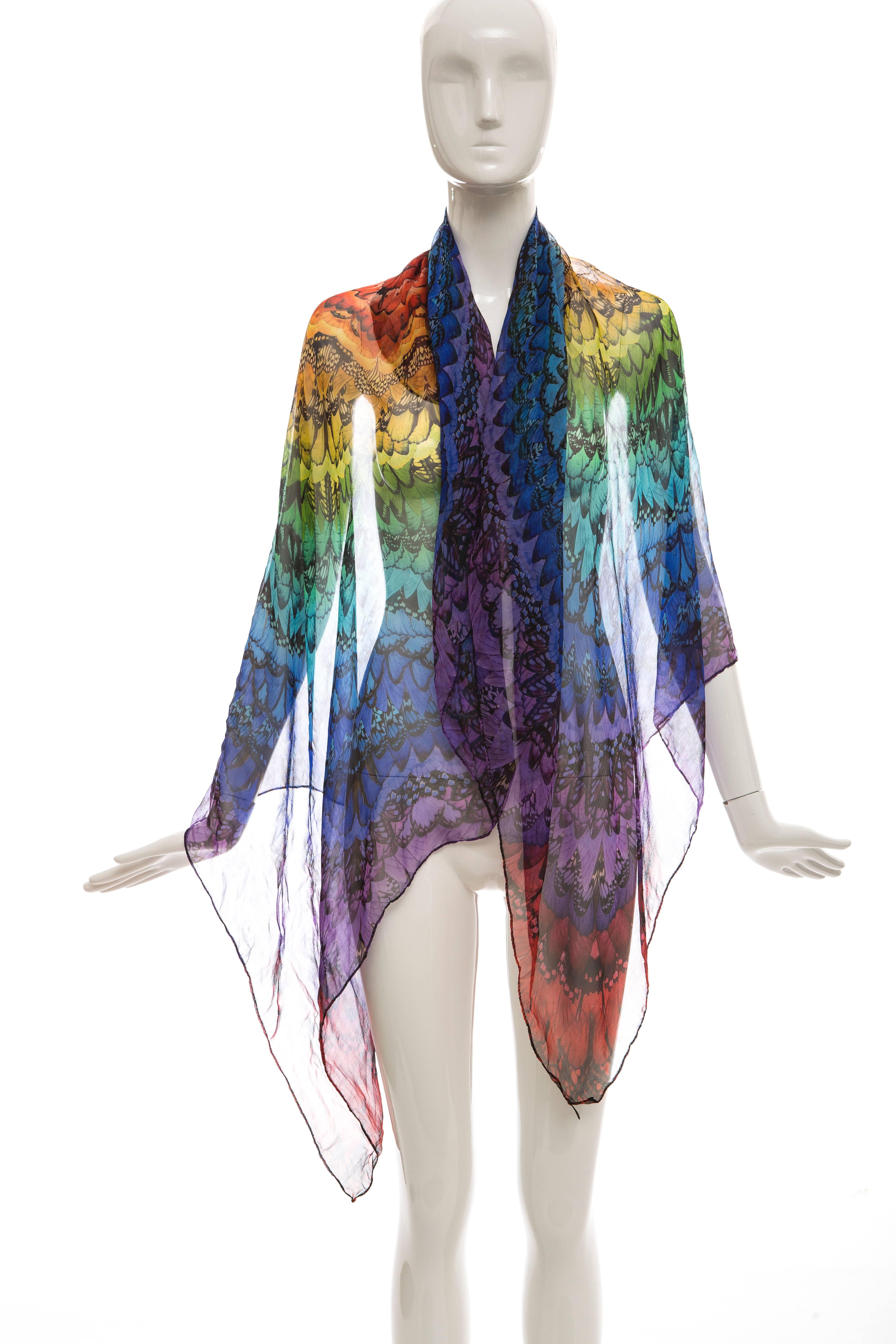 alexander mcqueen butterfly scarf