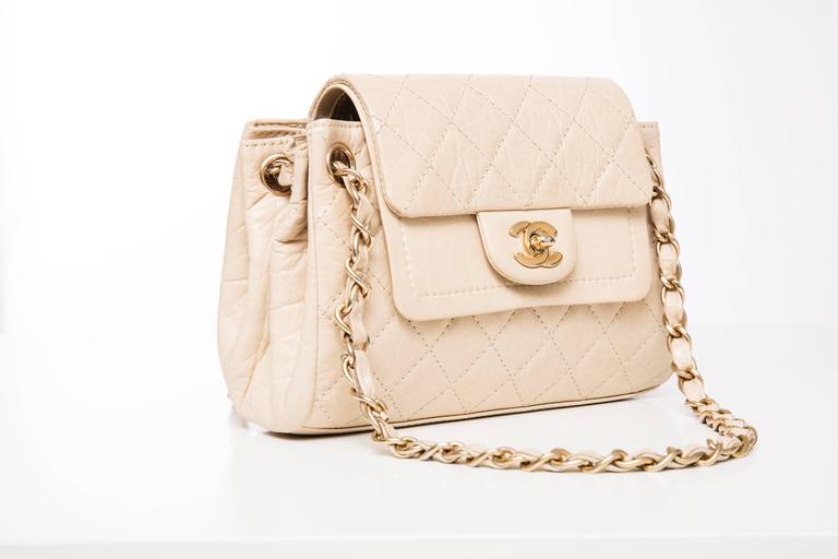 Chanel Beige Quilted Leather Sac Class Rabat Bag at 1stDibs  sac class  rabat chanel, chanel sac class rabat, chanel rabat bag