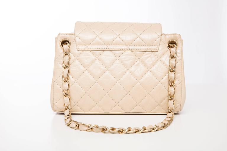 Chanel Beige Quilted Leather Sac Class Rabat Bag at 1stDibs | chanel ...
