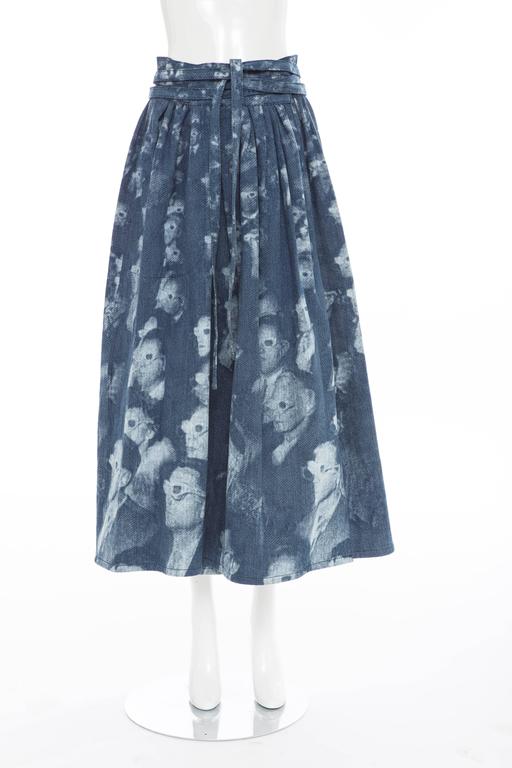 denim wrap maxi skirt