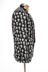 Jeremy Scott Men's Black Cotton Lycra 3-D Movie Sports Jacket