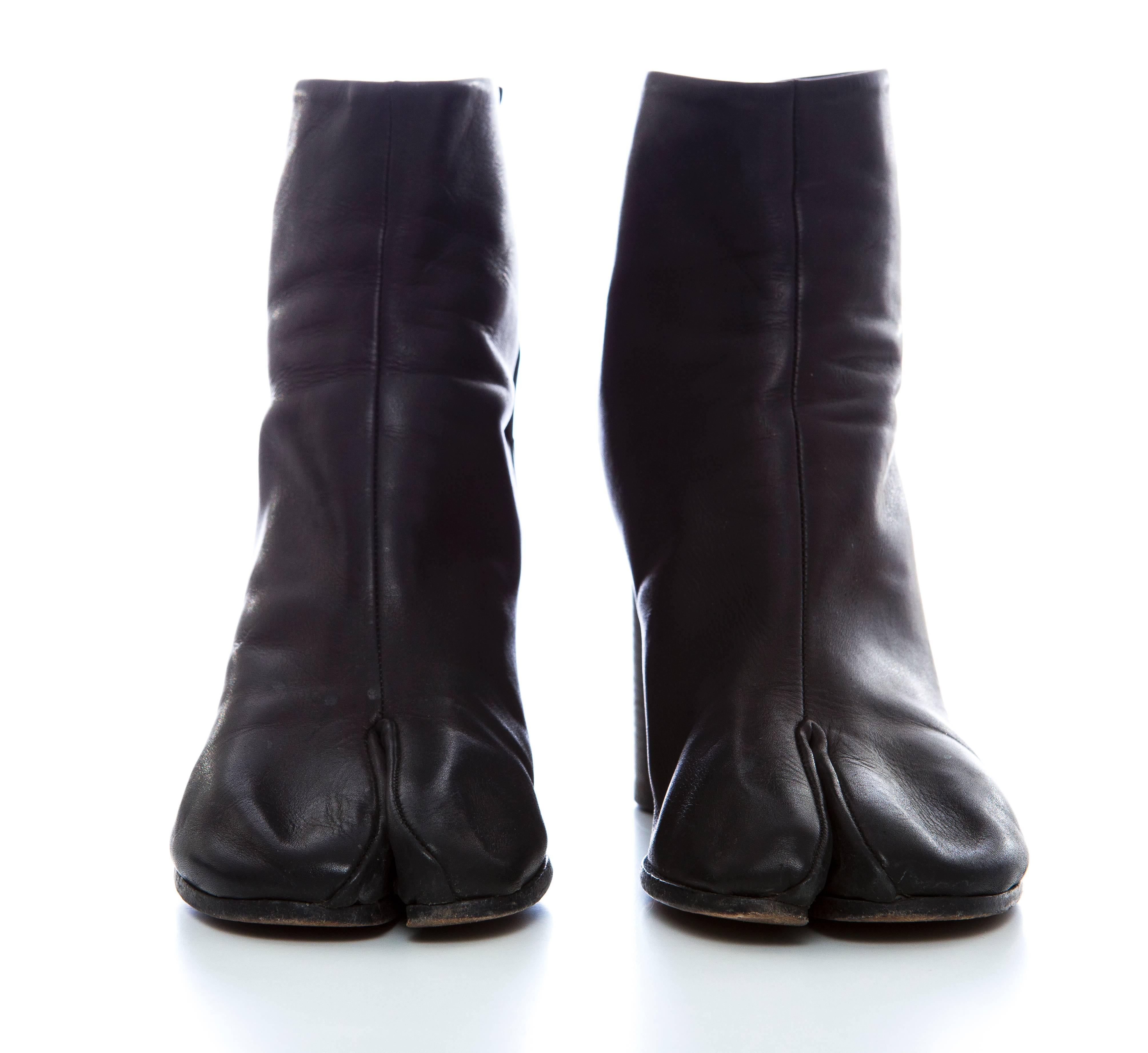 leather tabi boots