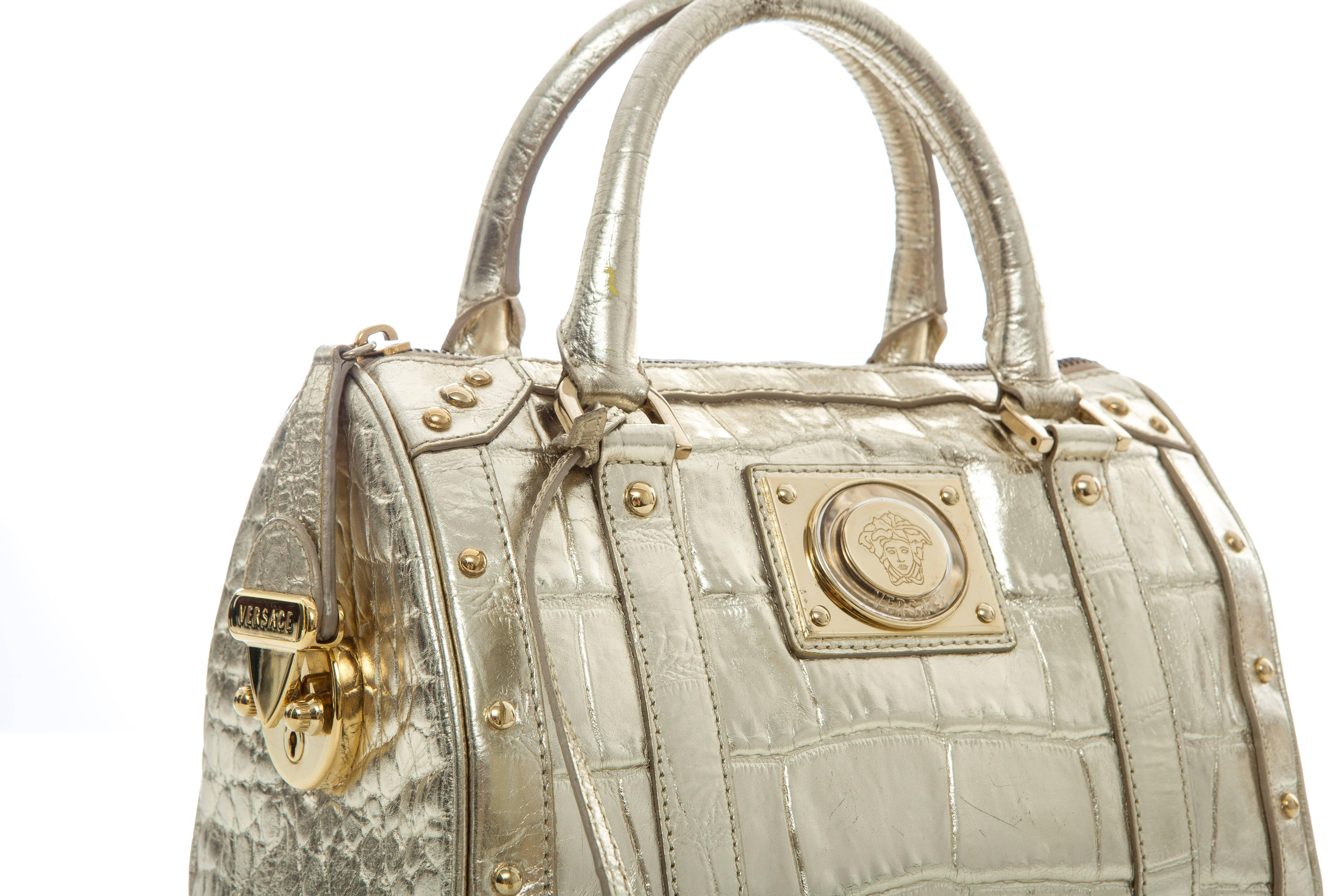 versace gold handbag