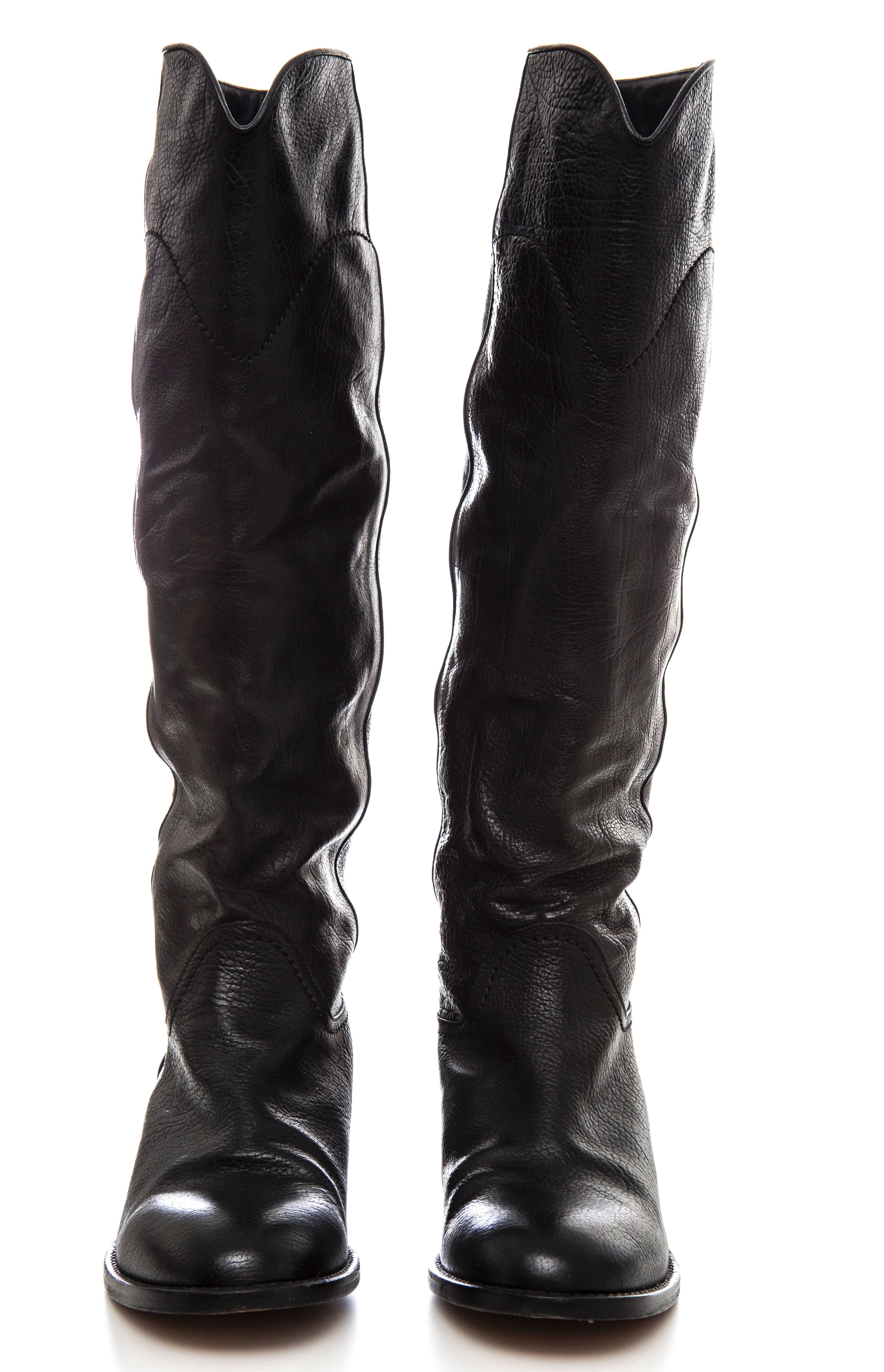 chanel tall boots
