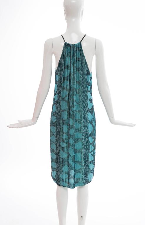 Tom Ford for Gucci Runway Silk Beaded Python Print Shift Dress, Spring ...