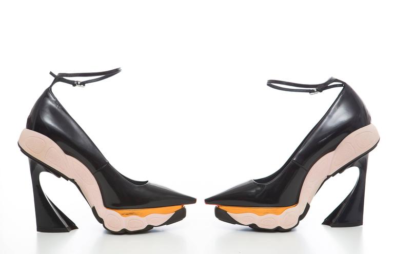Raf Simons For Christian Dior Patent Leather Runway Sneaker Pumps, Fall ...