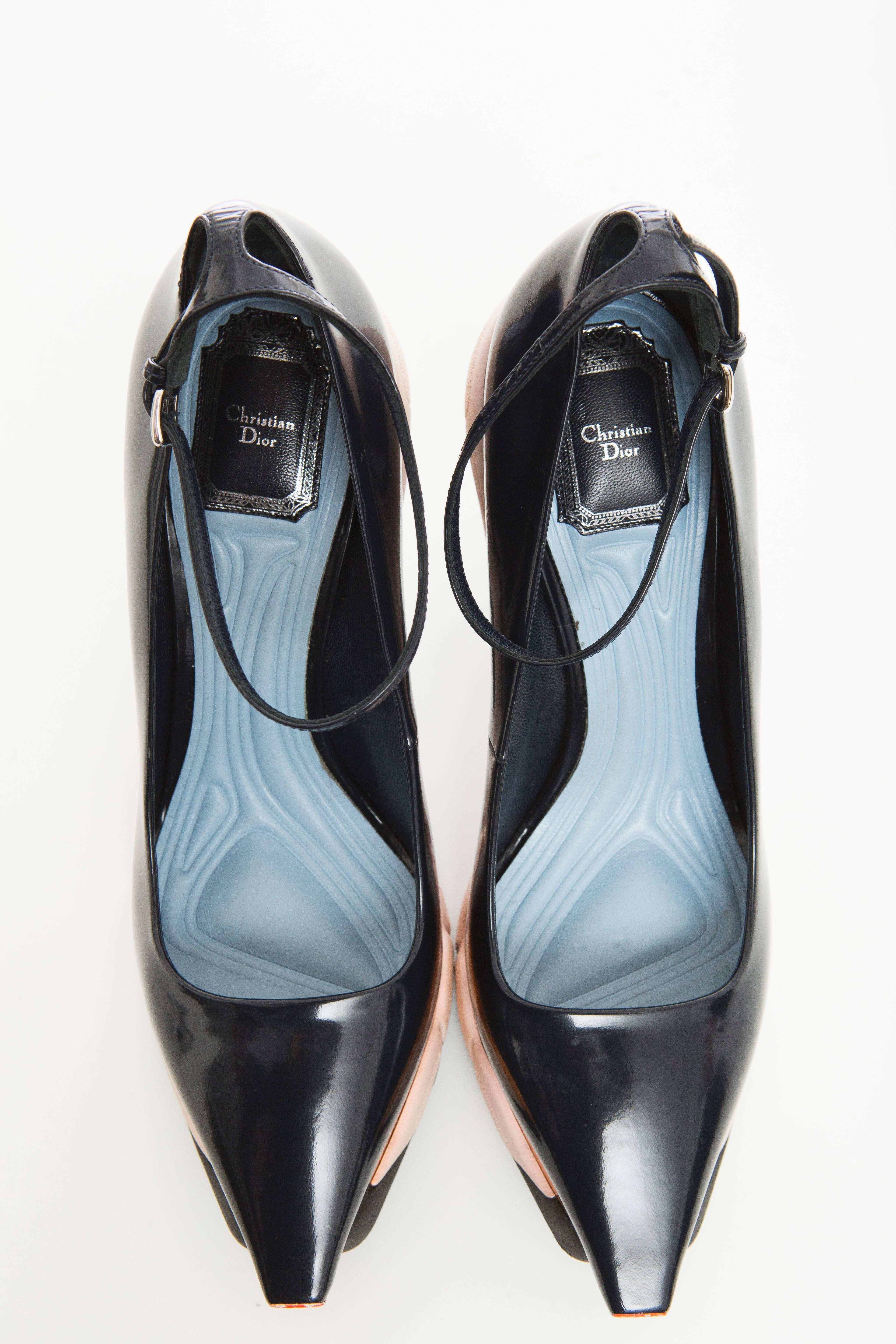 Women's  Raf Simons For Christian Dior Patent Leather Runway Sneaker Pumps, Fall 2014