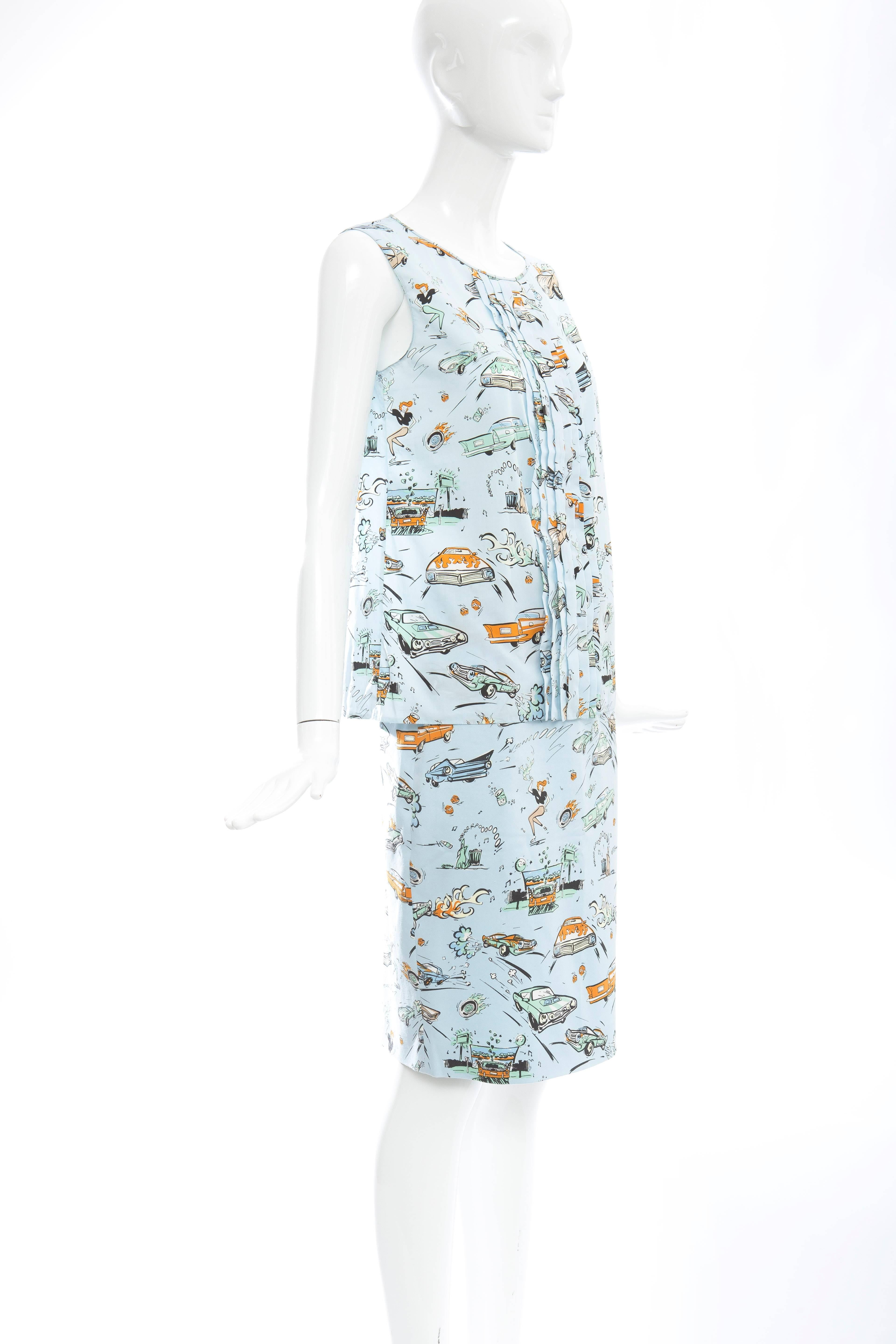 prada skirt suit