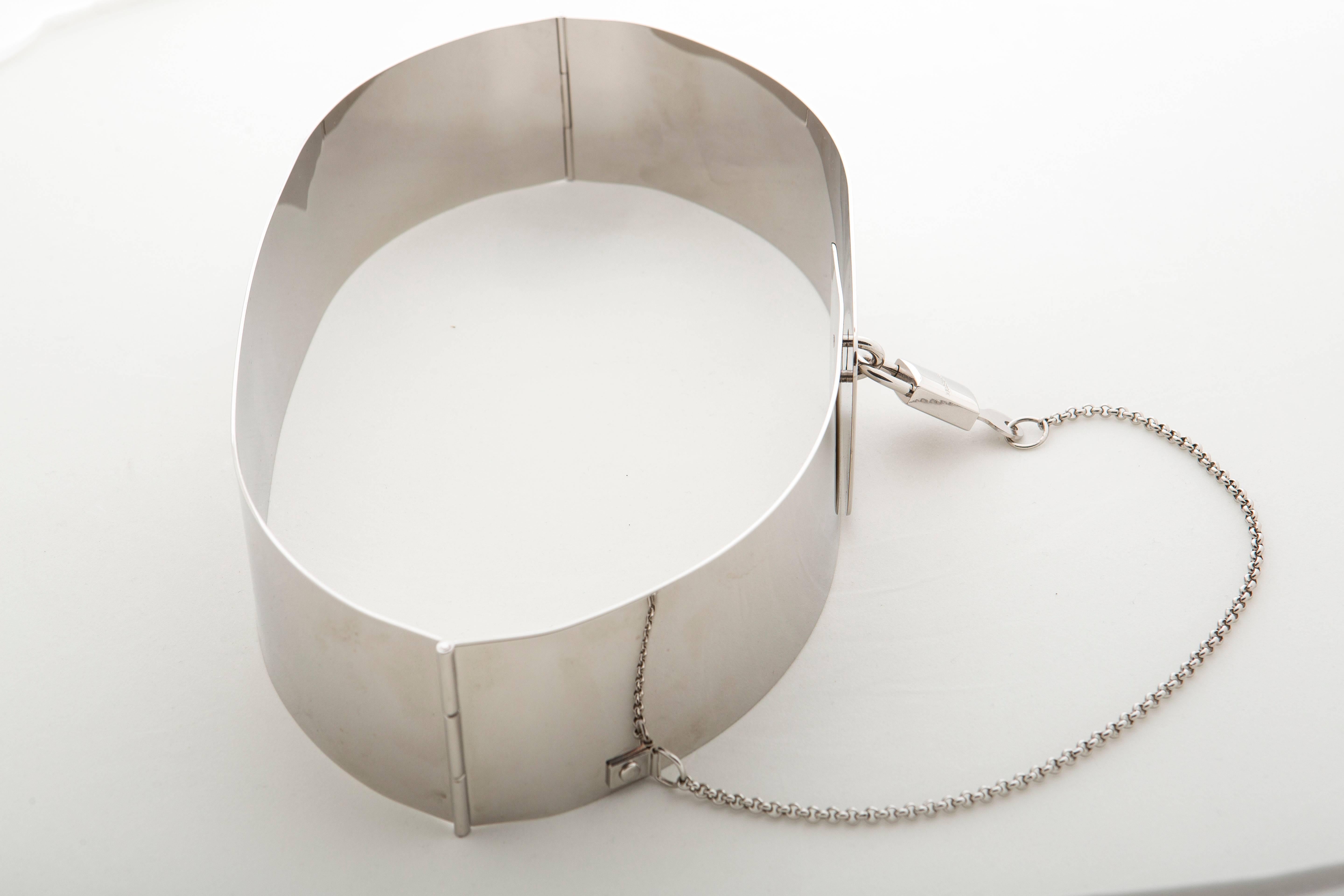 Beige Dolce & Gabbana Padlock Metal Belt, Autumn - Winter 2007
