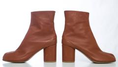 Maison Martin Margiela Leather Tabi Ankle Boots