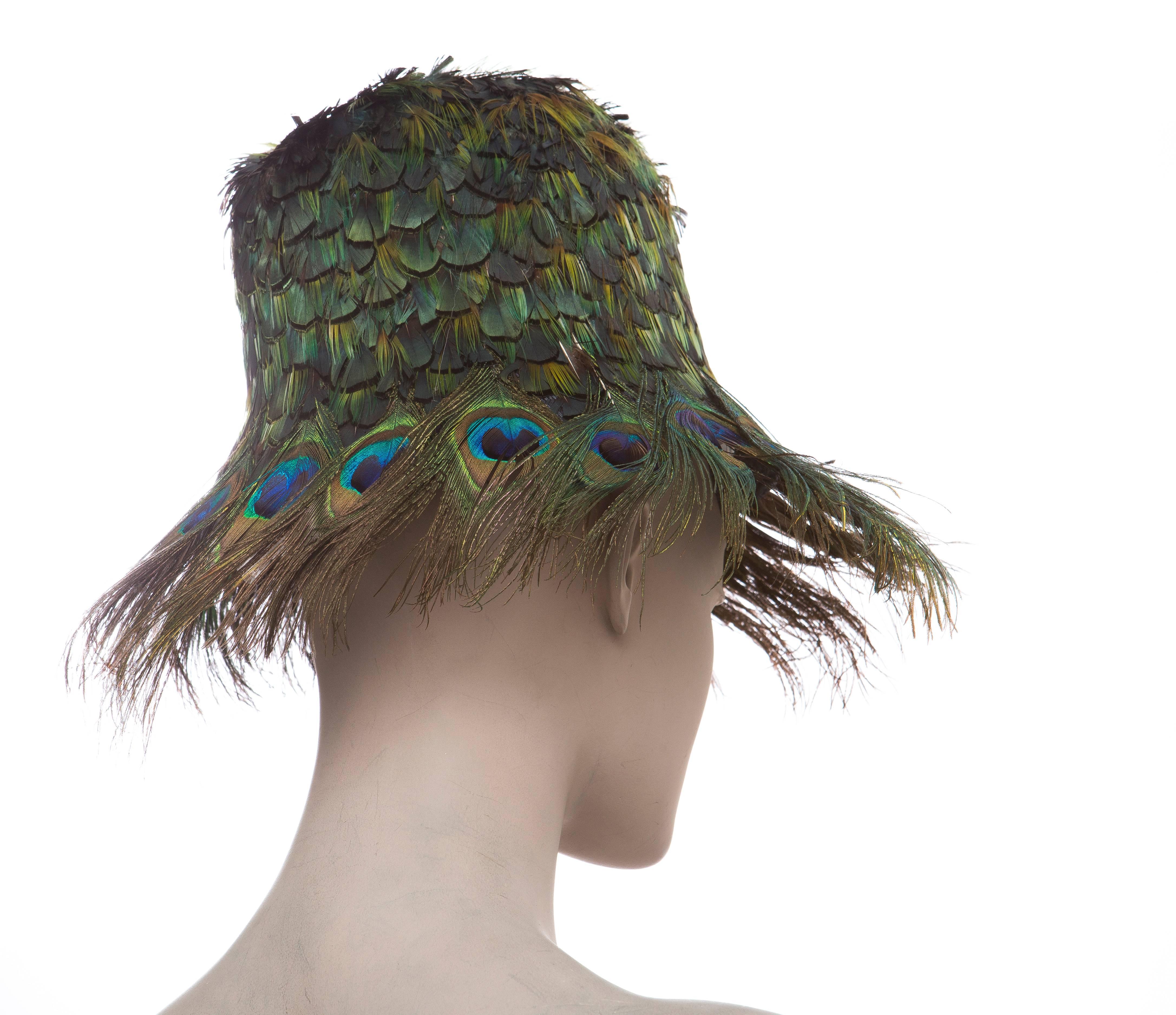 peacock hats