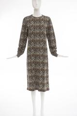 Missoni Cotton Knit Chevron Striped Dress, Circa 1980's