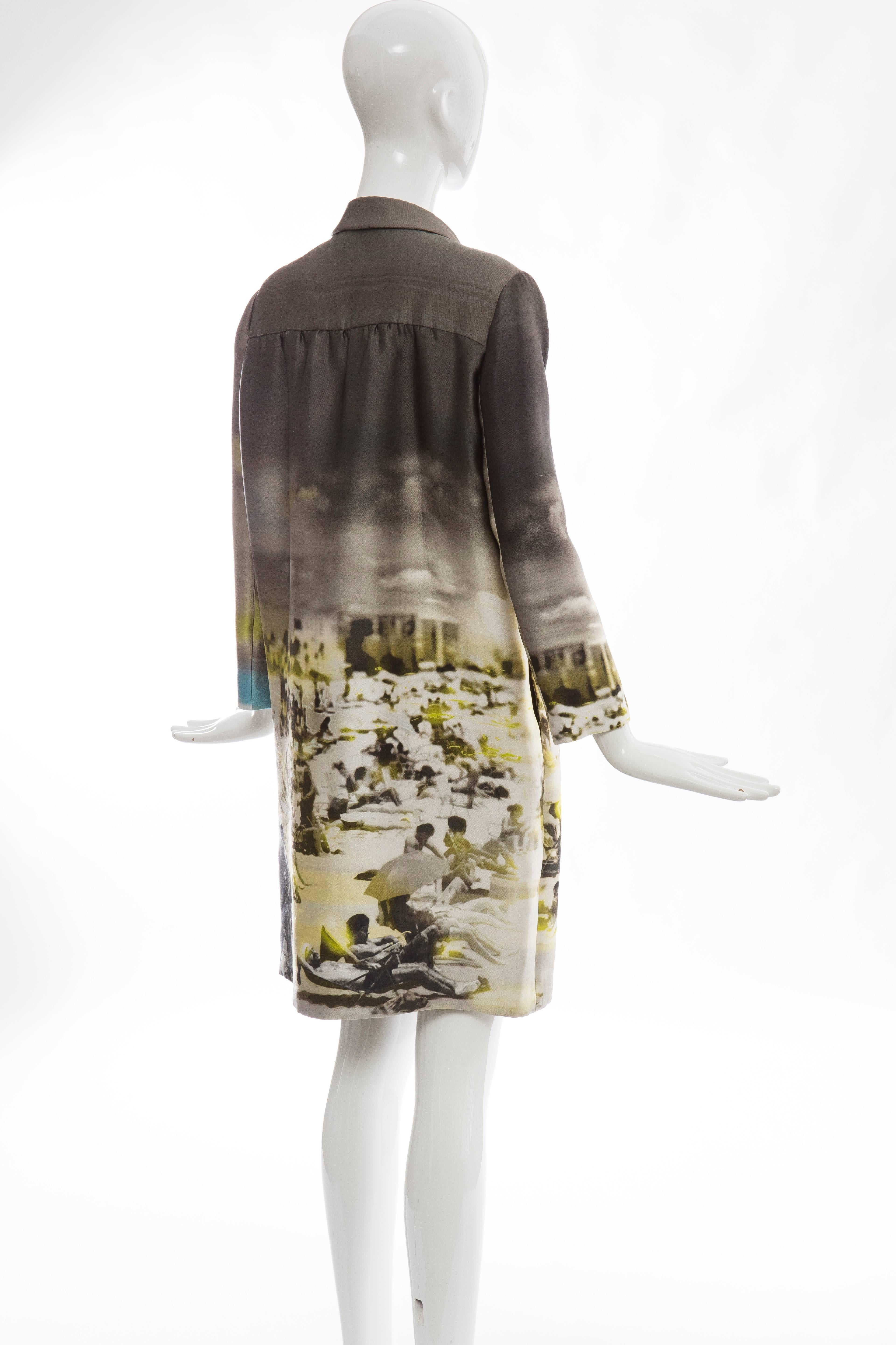 Prada Silk Printed Snap Front Coat, Spring - Summer 2010 1