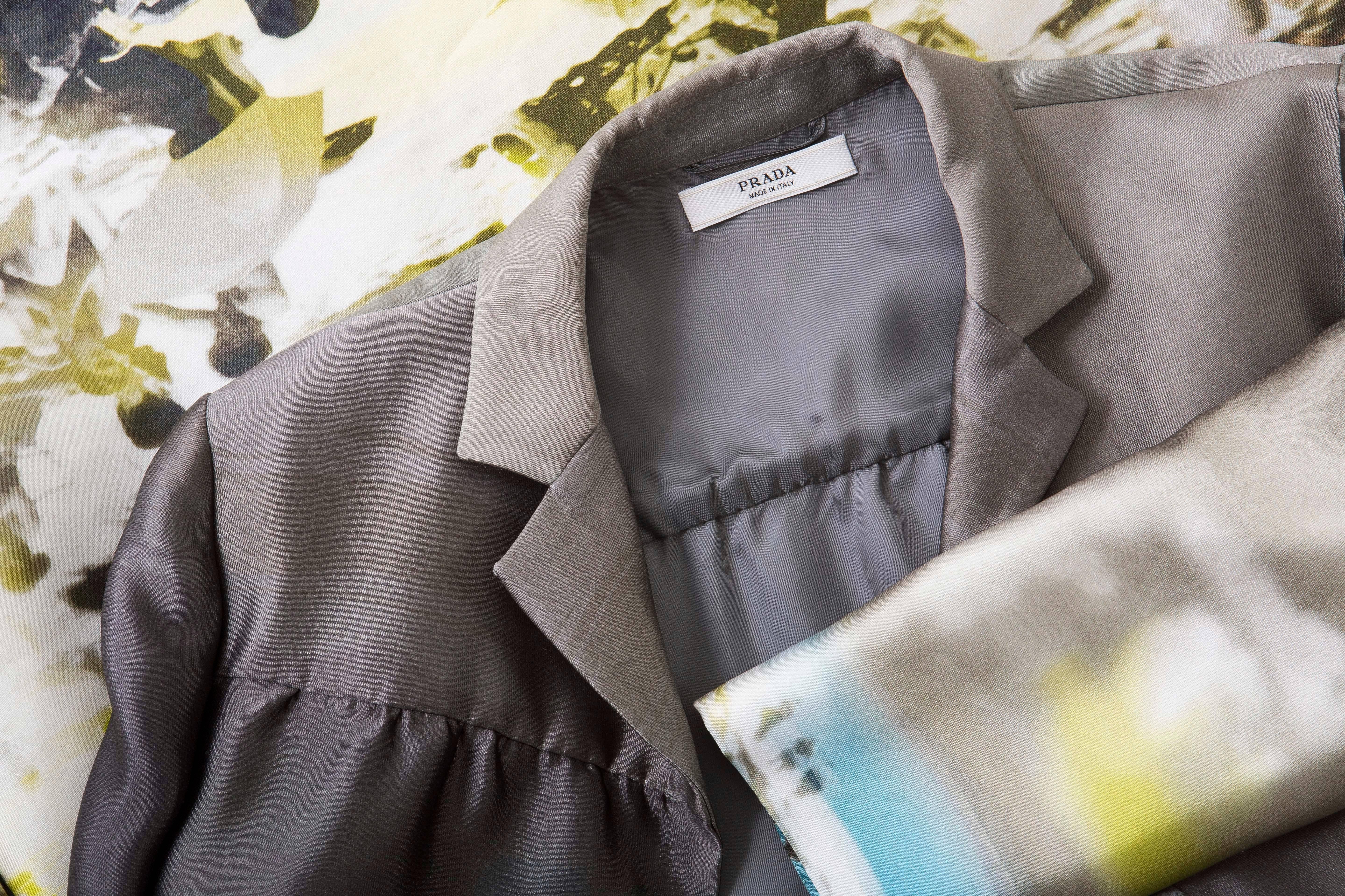 Prada Silk Printed Snap Front Coat, Spring - Summer 2010 4
