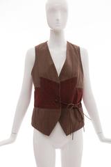 Dries Van Noten Cotton Linen Embroidered Vest, Spring/Summer 2003
