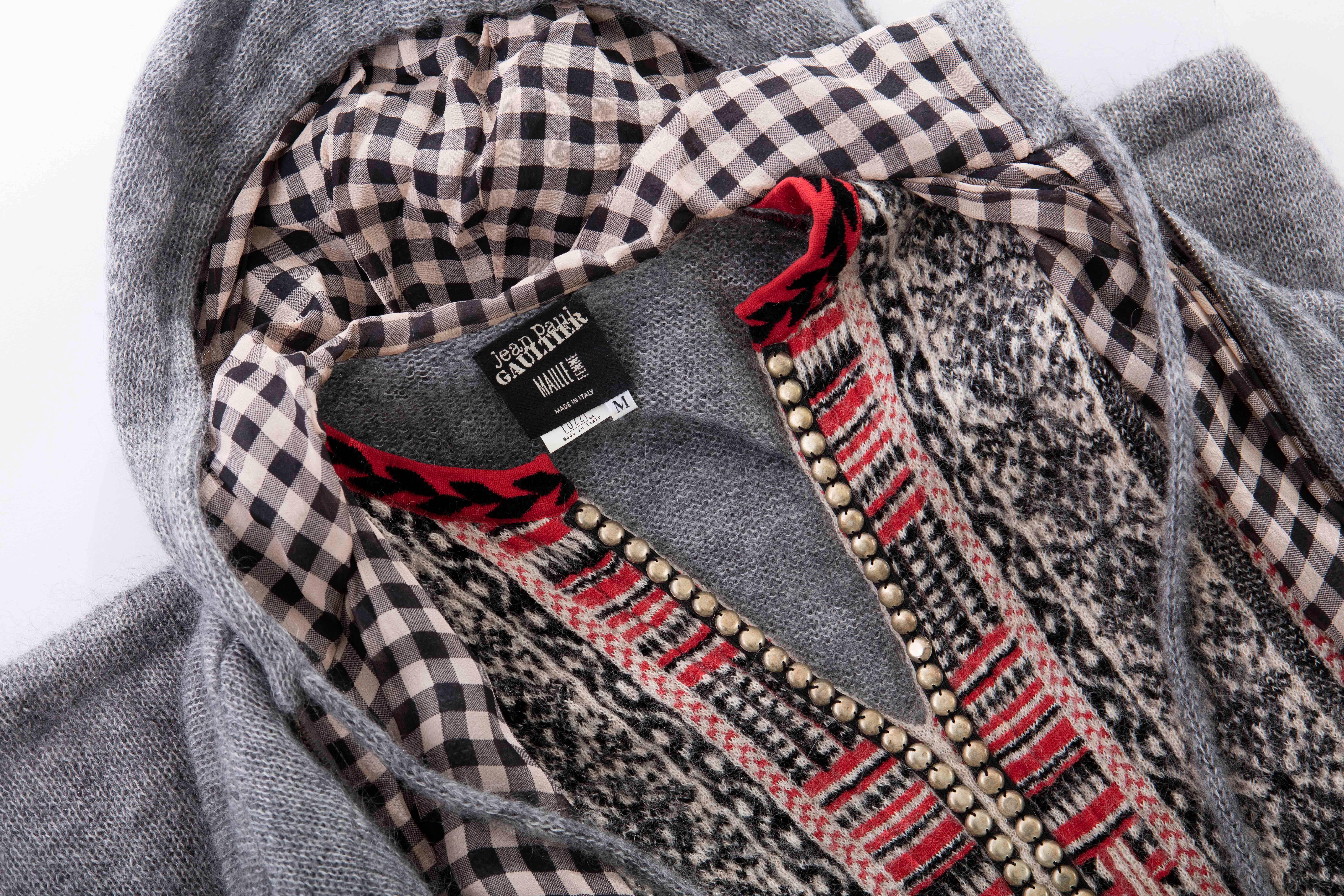 Jean Paul Gaultier Mohair Nylon Knit Dress With Hood , Autumn - Winter 2010 4
