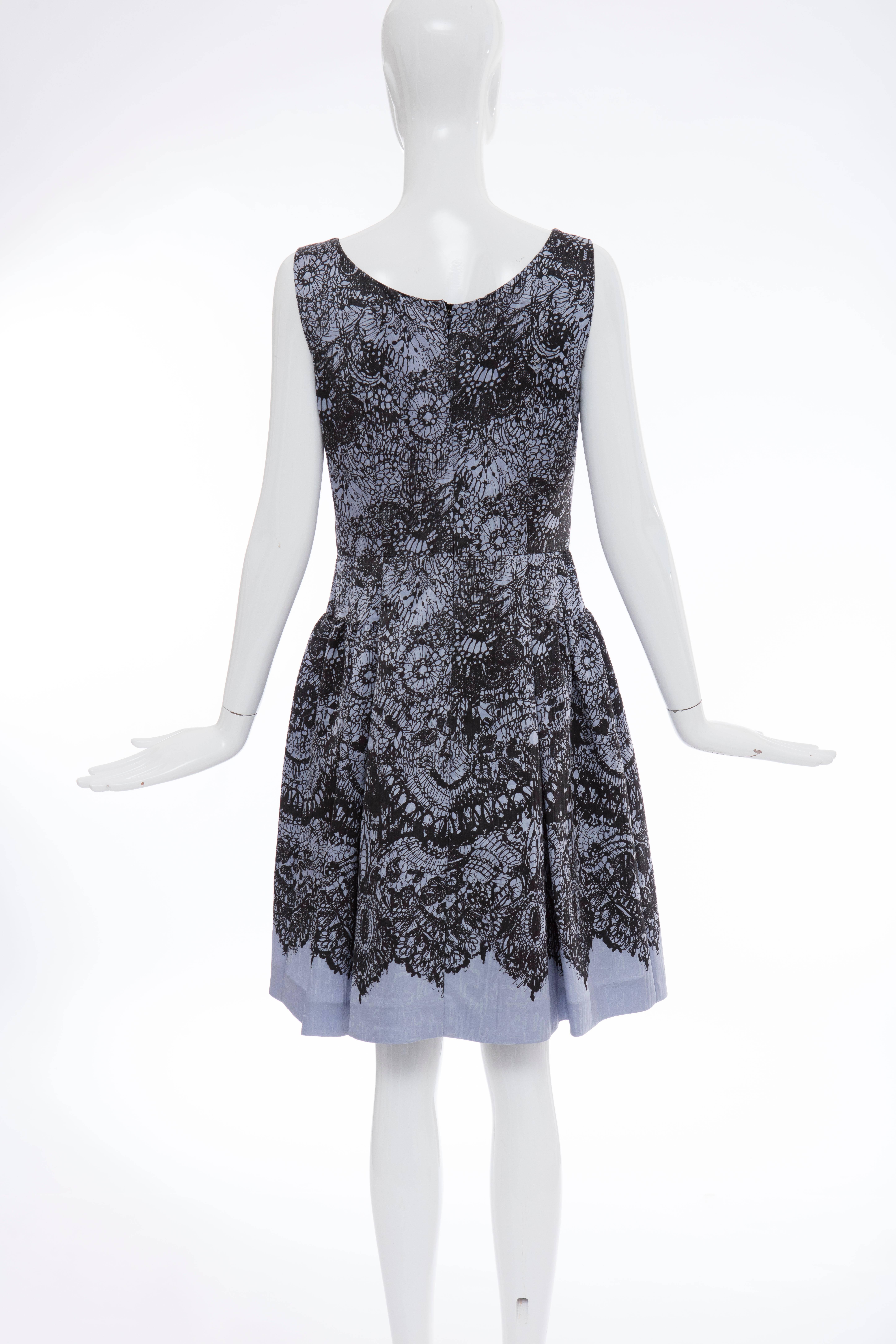 Prada Printed Viscose Silk Nylon Sleeveless Dress, Circa 2011 In Excellent Condition For Sale In Cincinnati, OH