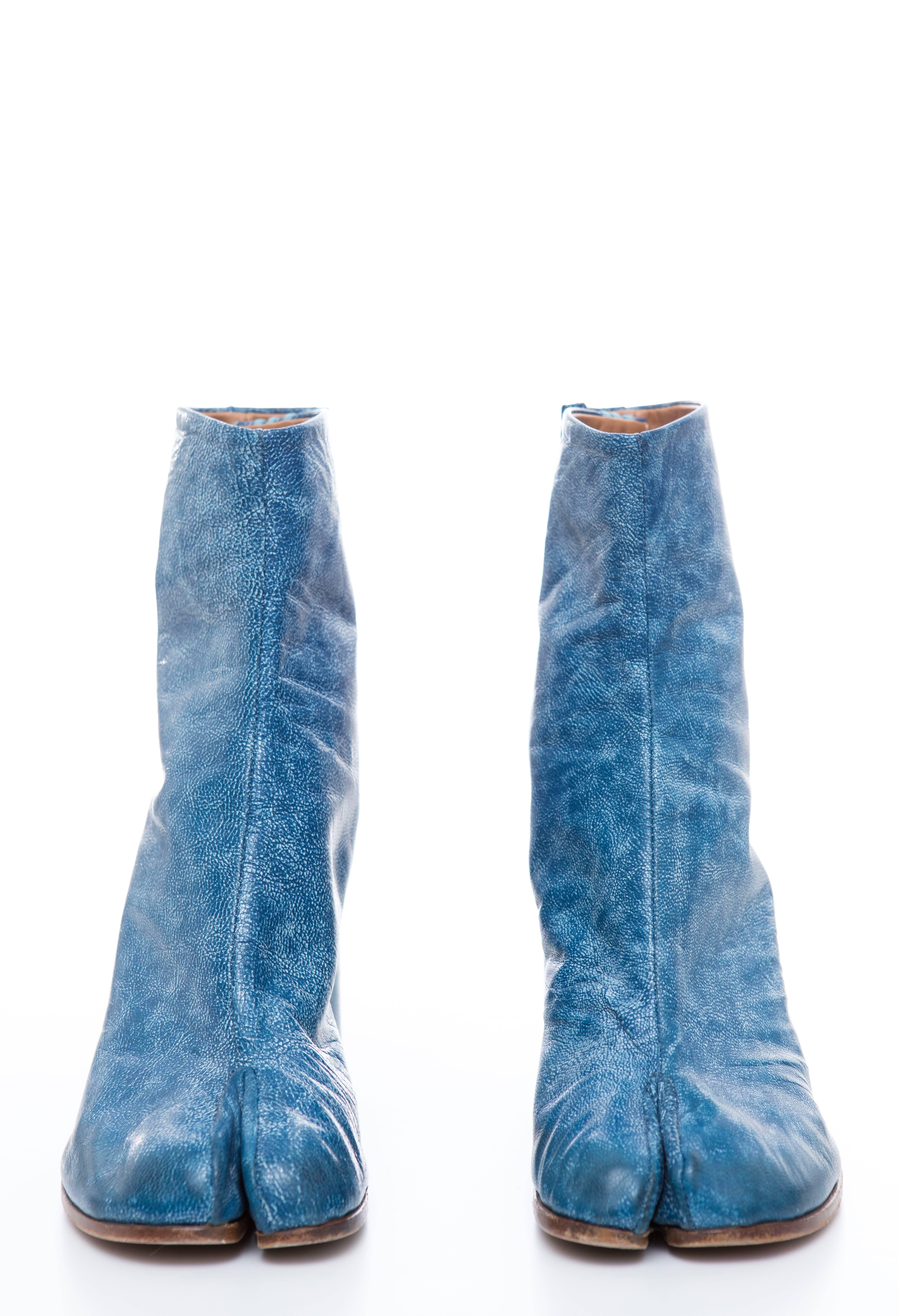 tabi boots blue