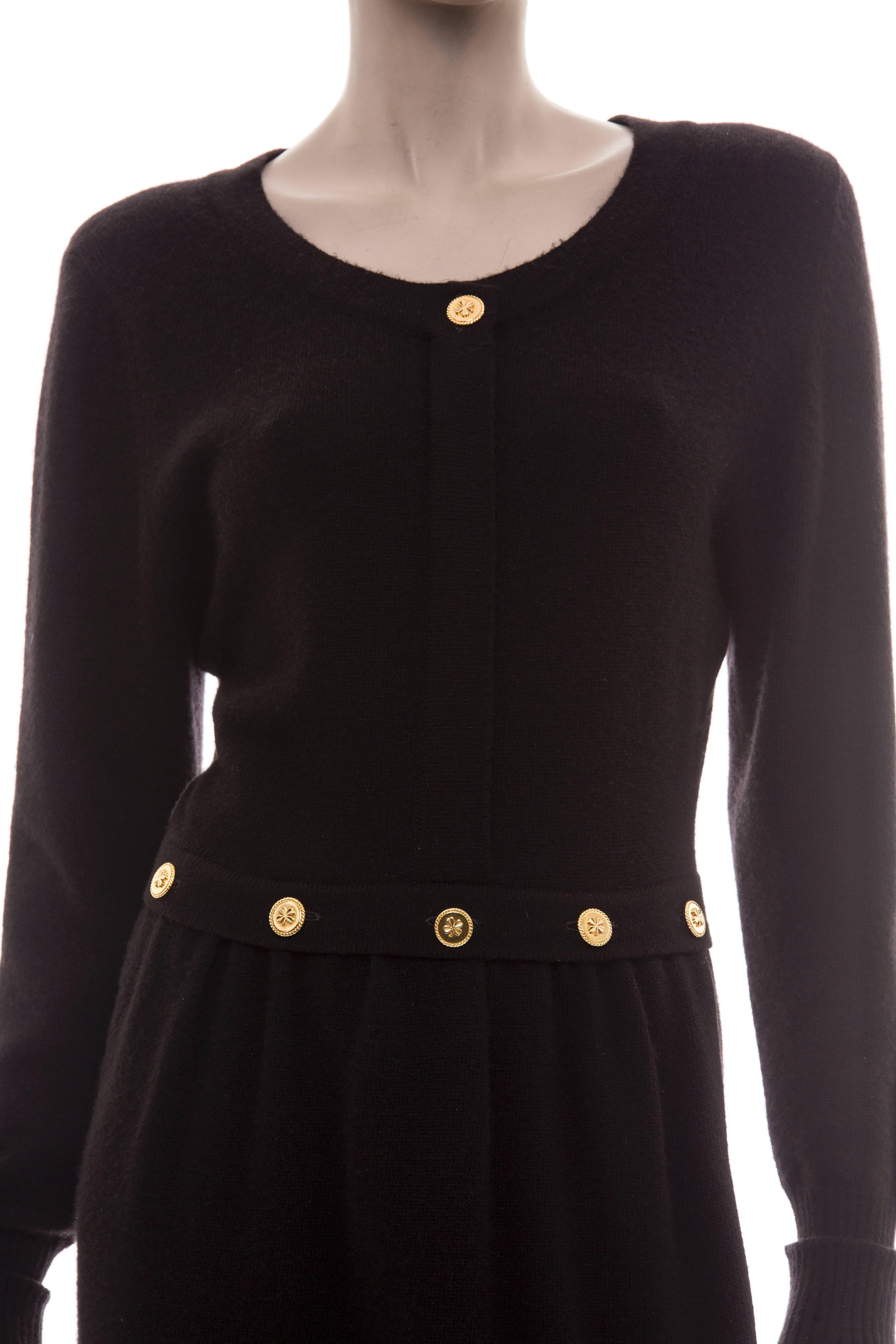 Chanel Circa 1980's Cashmere Dress 2