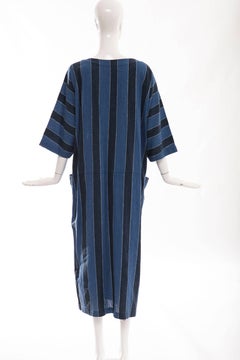 Issey Miyake Plantation Woven Cotton Dress, Circa: 1980's